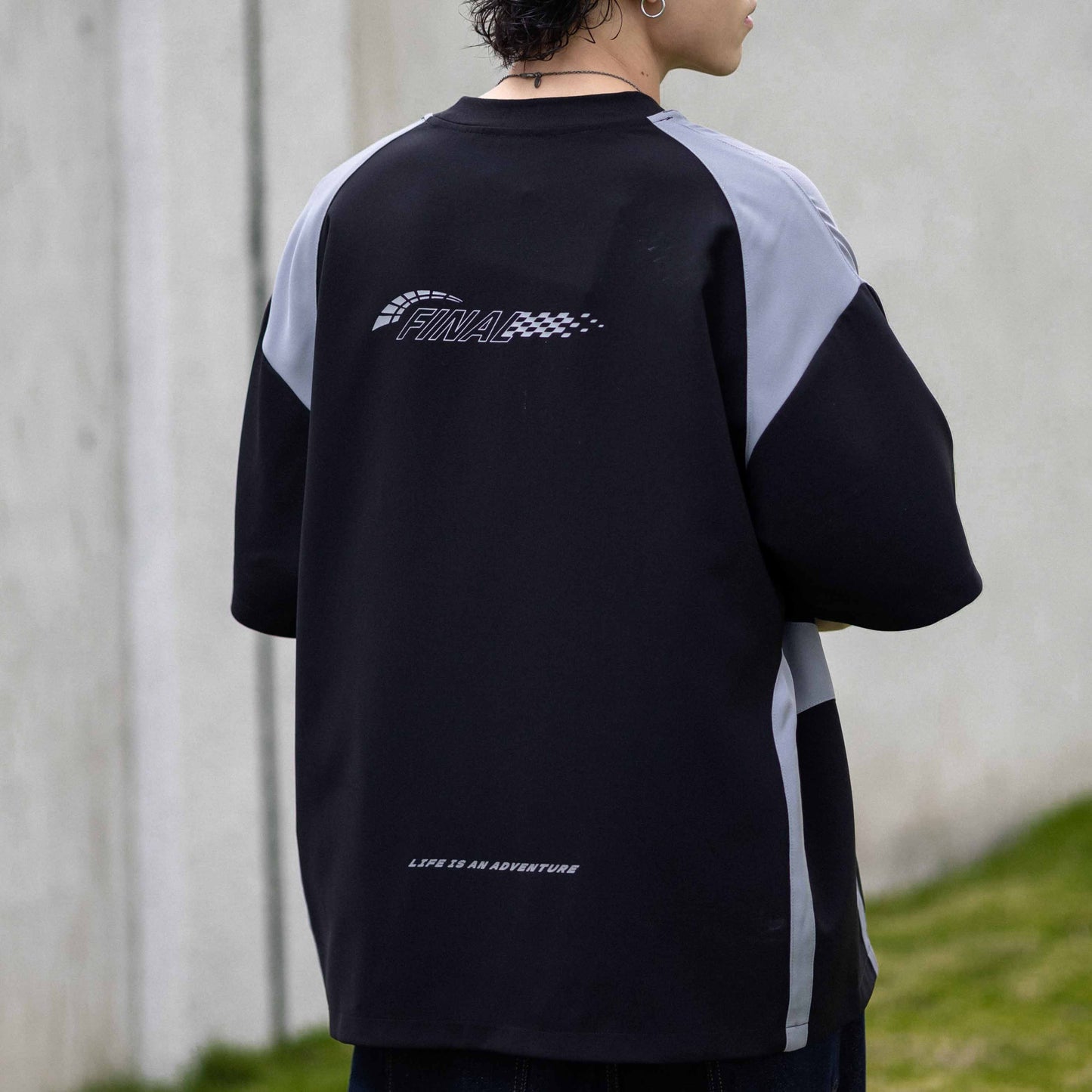 QUEST SPLICING JERSEY SHIRT 拼接機能重磅 上衣