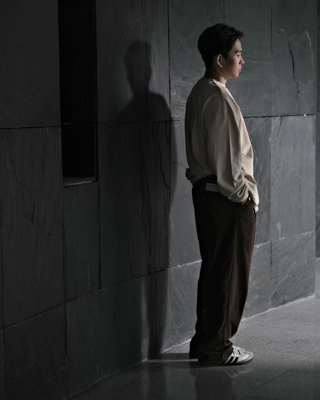 TURNOVER THIN CORDUROY PANTS