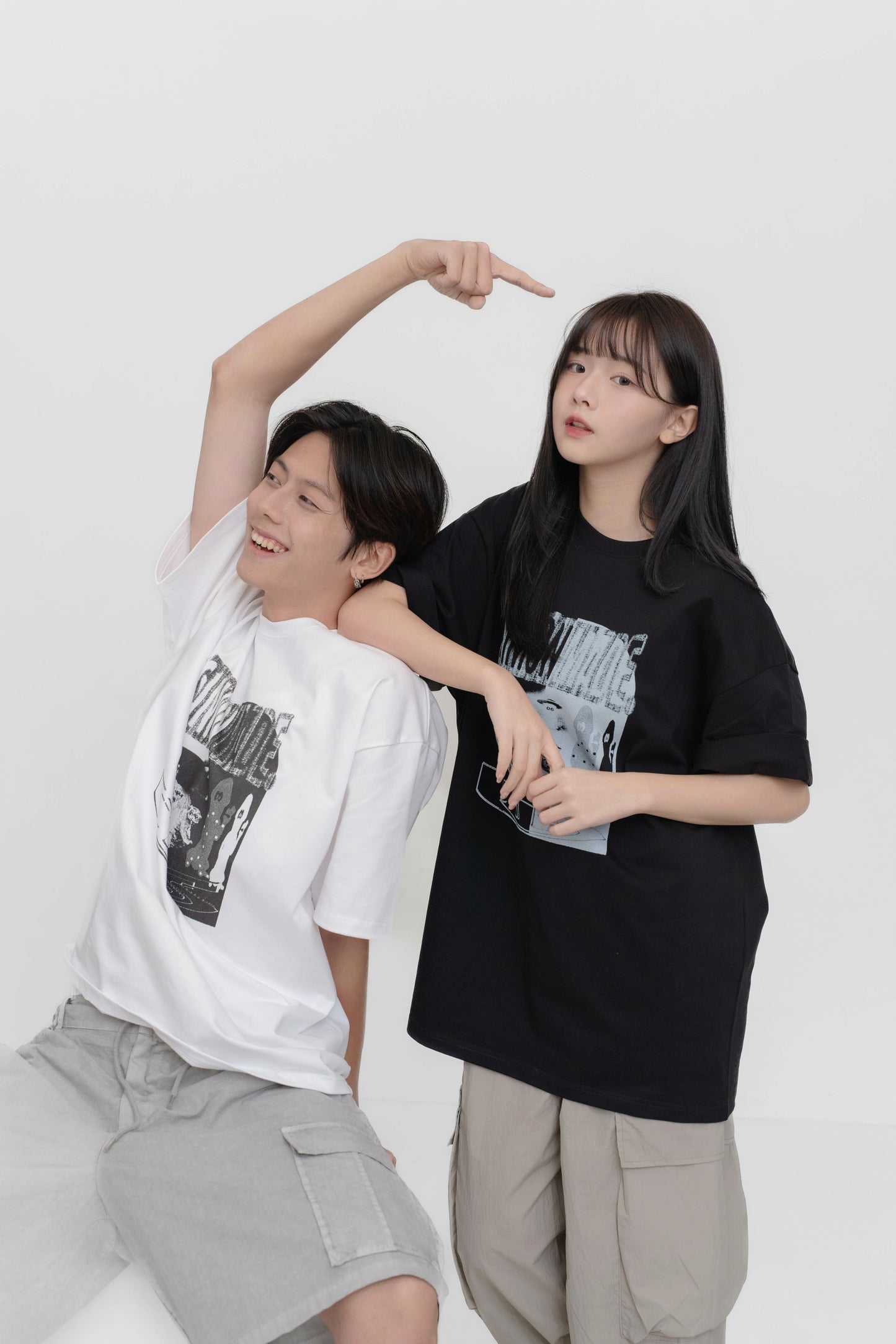 SIMON MADE MK-0404 SIMON FRIEND 雜訊 幻影 短T