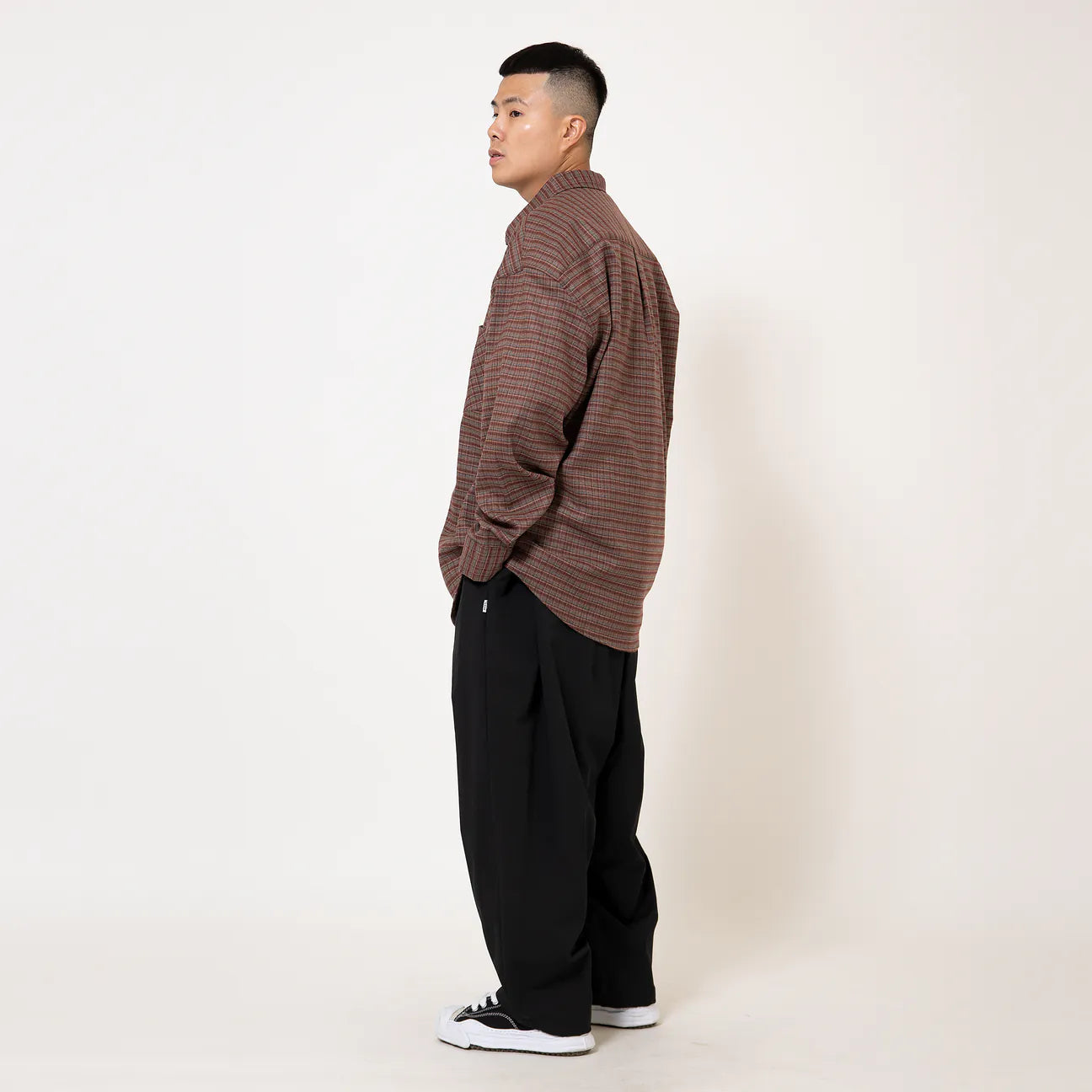 ANST Teflon刷絨打折錐形褲/骨白 ST.43 882435