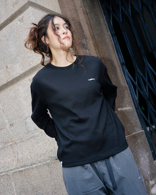 TURNOVER WAFFLE LONG TEE