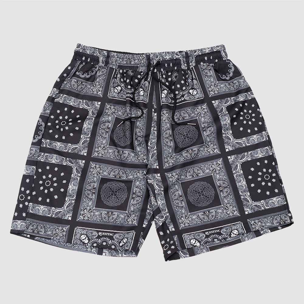 【QUEST】PAISLEY PRINT SHORTS -變形蟲圖騰短褲