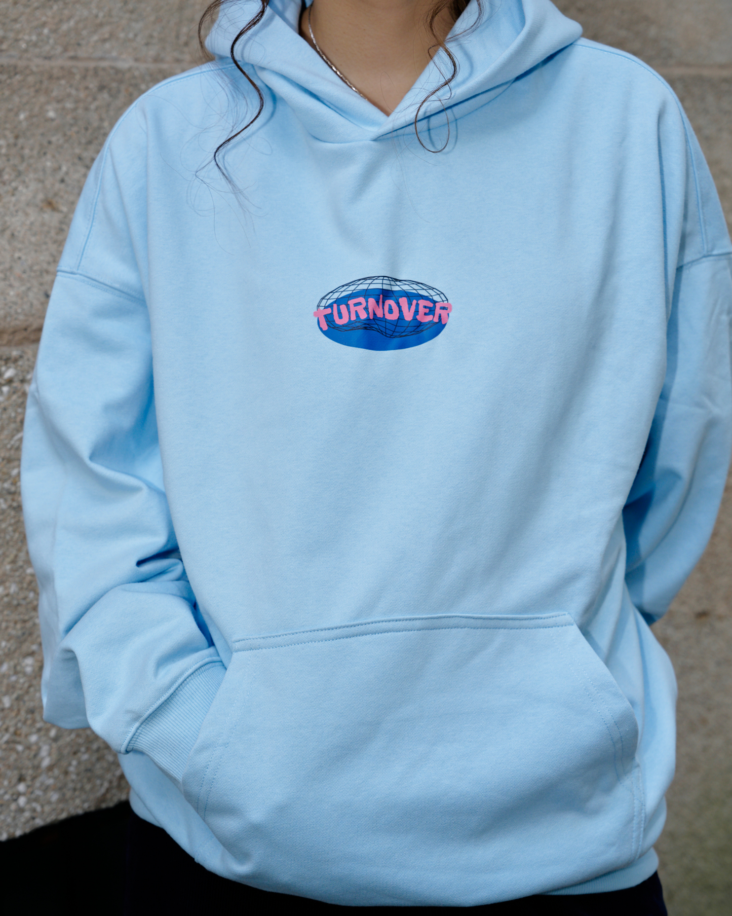 TURNOVER Light Blue Hoodie