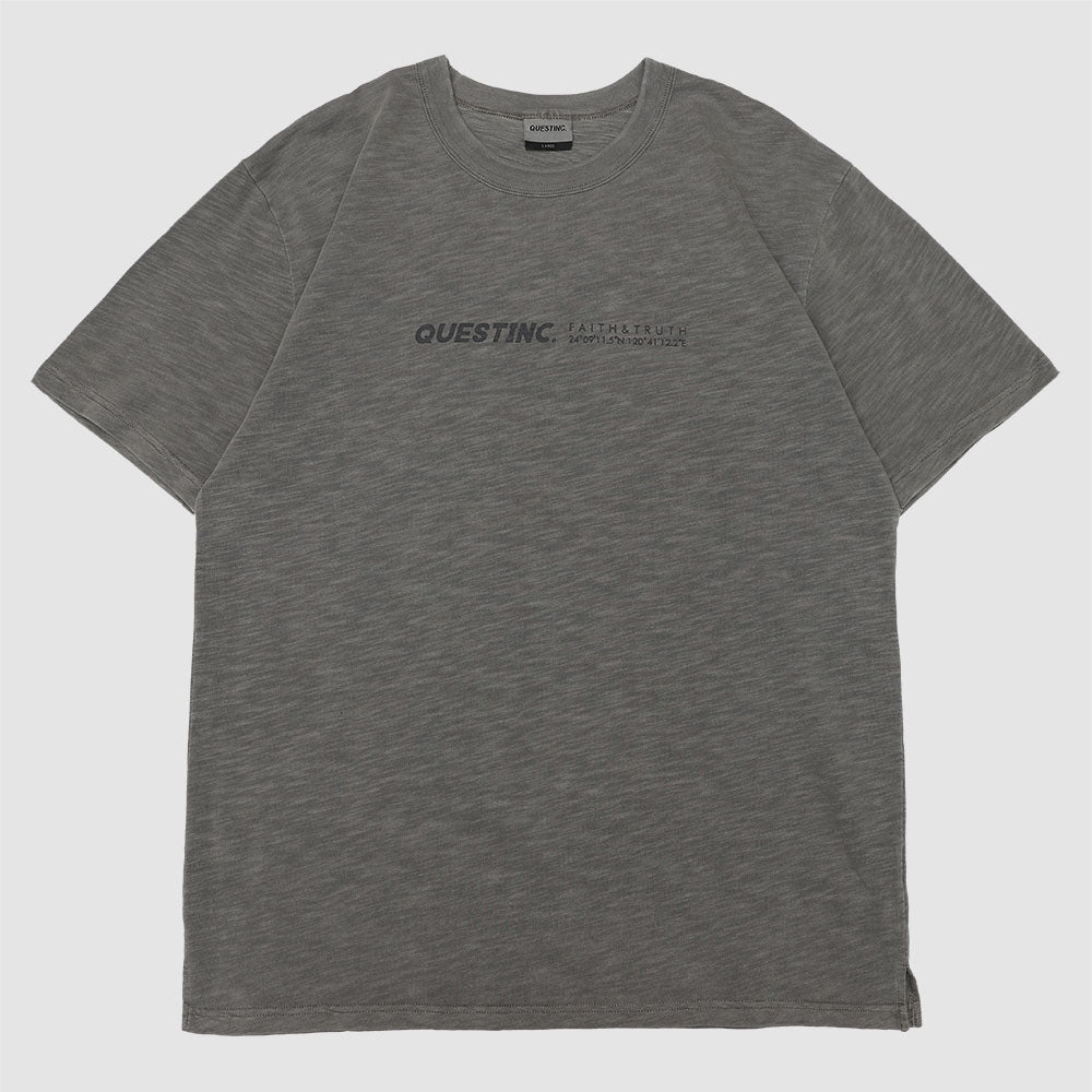 【QUEST】STANDARD LOGO TEE-標準LOGO TEE 基本 竹節棉 短袖 短T
