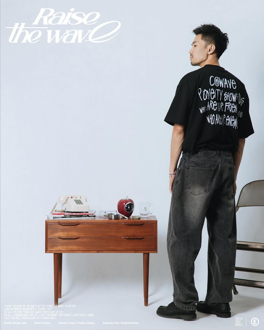 COWAVE 2024 Spring & Summer Begging Picture Font Tee