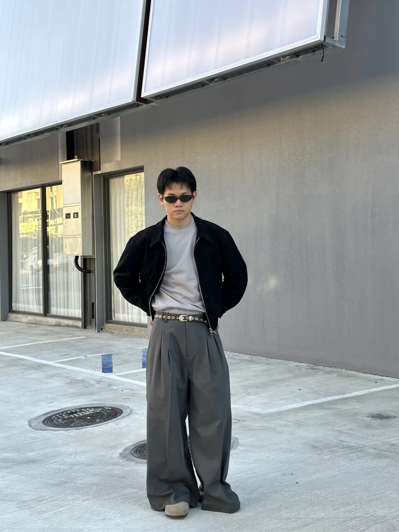 SIMON MADE BW-2448 COOLMAX 涼感 重磅 BAGGY 西裝 闊腿褲