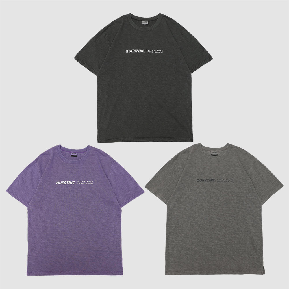 【QUEST】STANDARD LOGO TEE-標準LOGO TEE 基本 竹節棉 短袖 短T