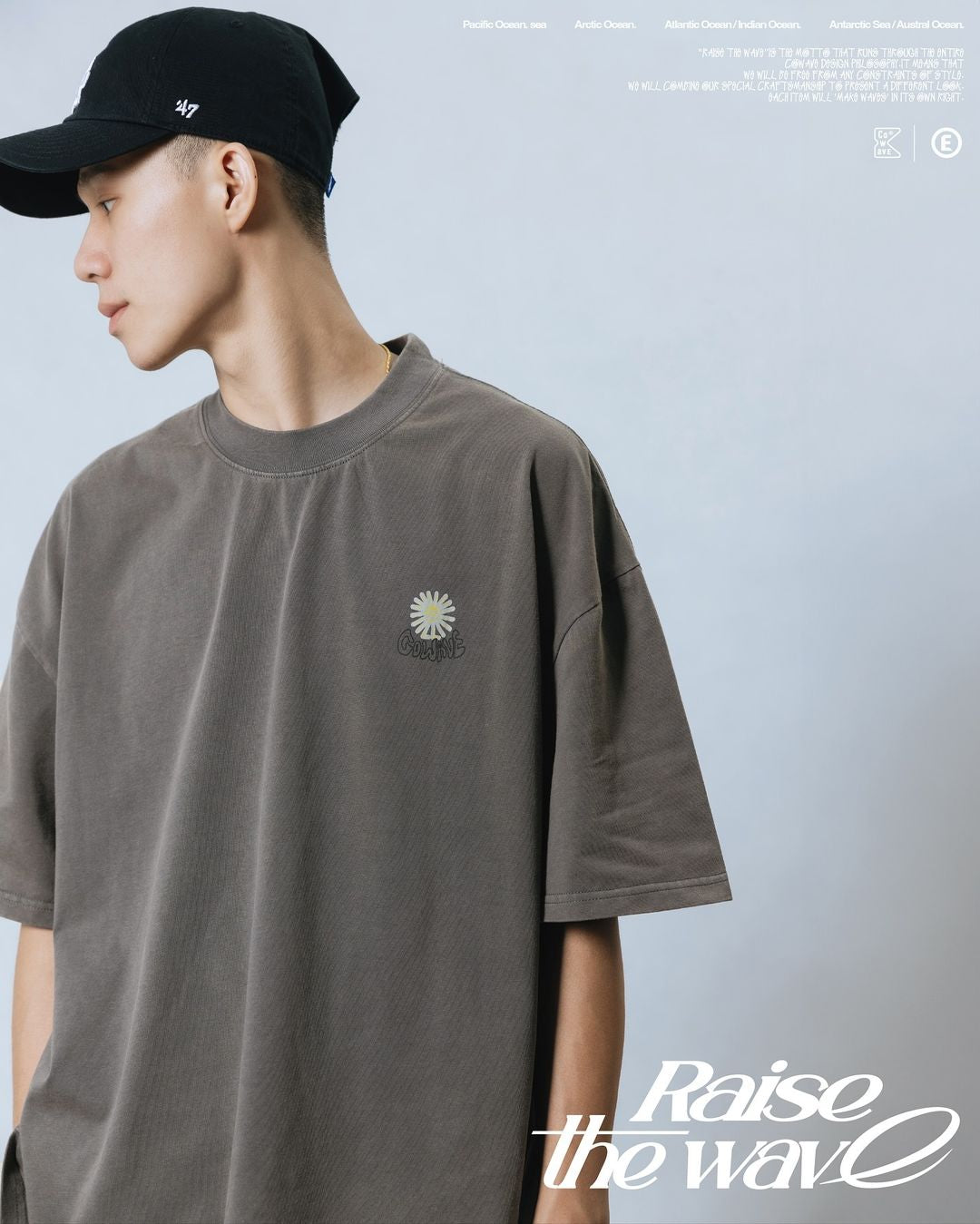 COWAVE 2024 Spring & Summer Sunny man font tee
