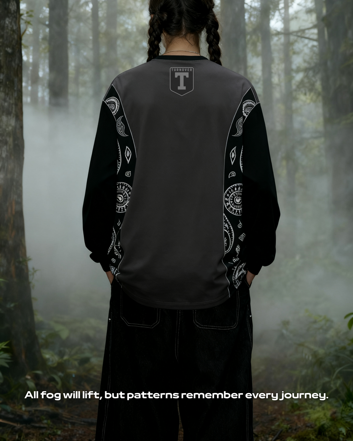 TURNOVER 2025AW Misty Paisley “25AW-LS14 霧.迷”