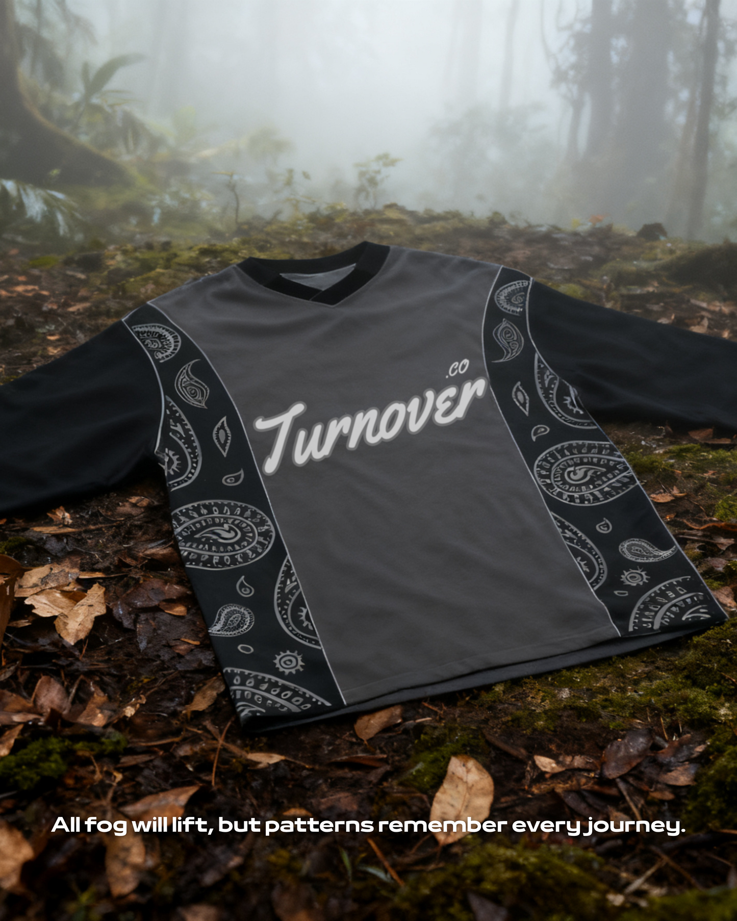 TURNOVER 2025AW Misty Paisley “25AW-LS14 霧.迷”