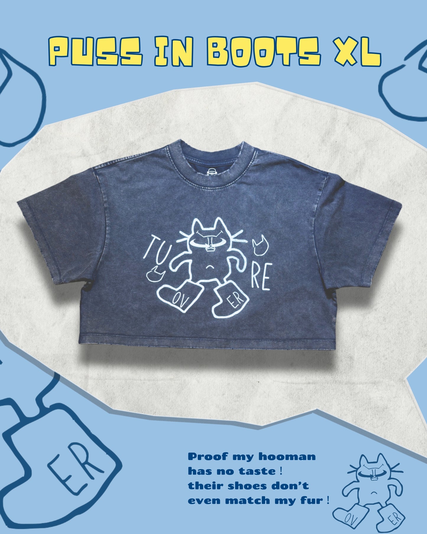 TURNOVER 2025SS PUSS IN BOOTS TEE
“25SSWT3 穿靴子的貓TEE”