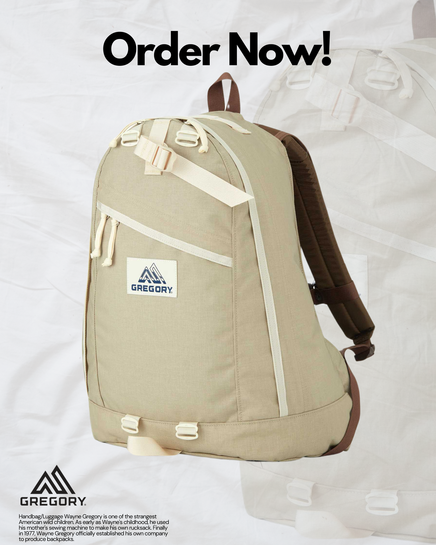 GREGORY CLASSIC DAY SNAD BEIGE 18L / 26L