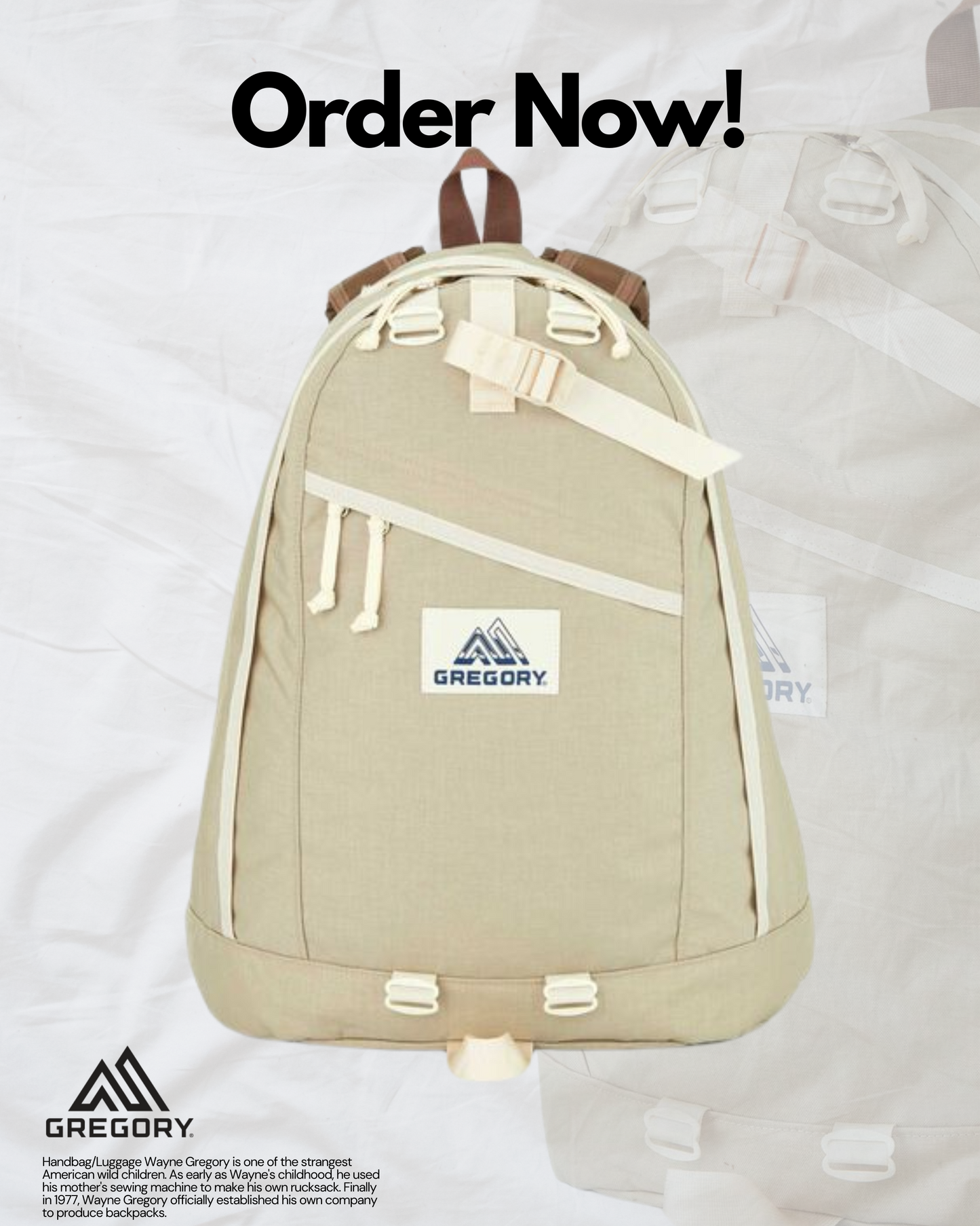 GREGORY CLASSIC DAY SNAD BEIGE 18L / 26L