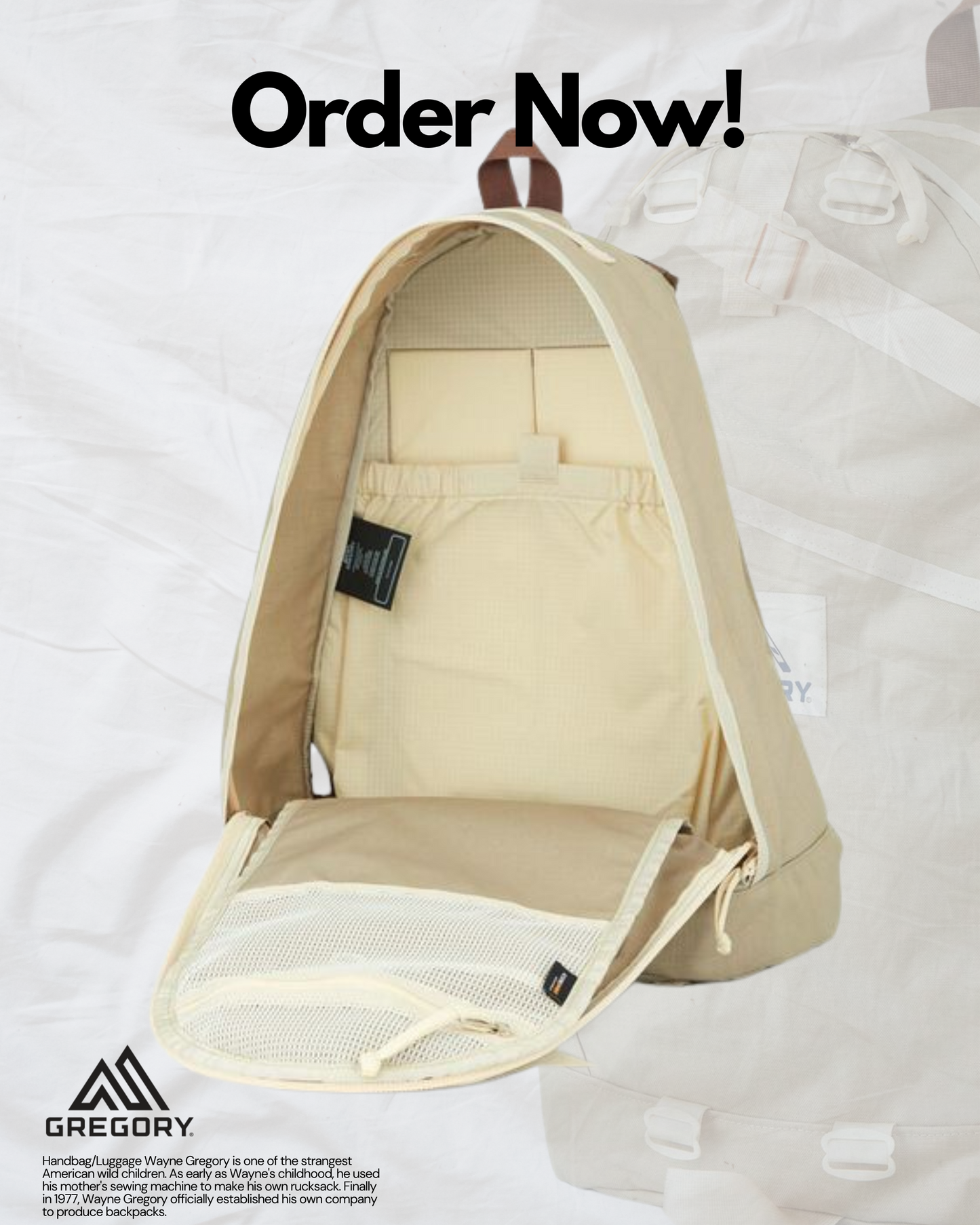 GREGORY CLASSIC DAY SNAD BEIGE 18L / 26L