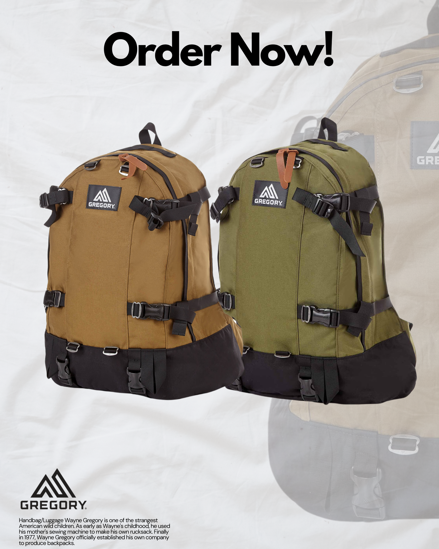GREGORY 33L KHAKI / BROWN
