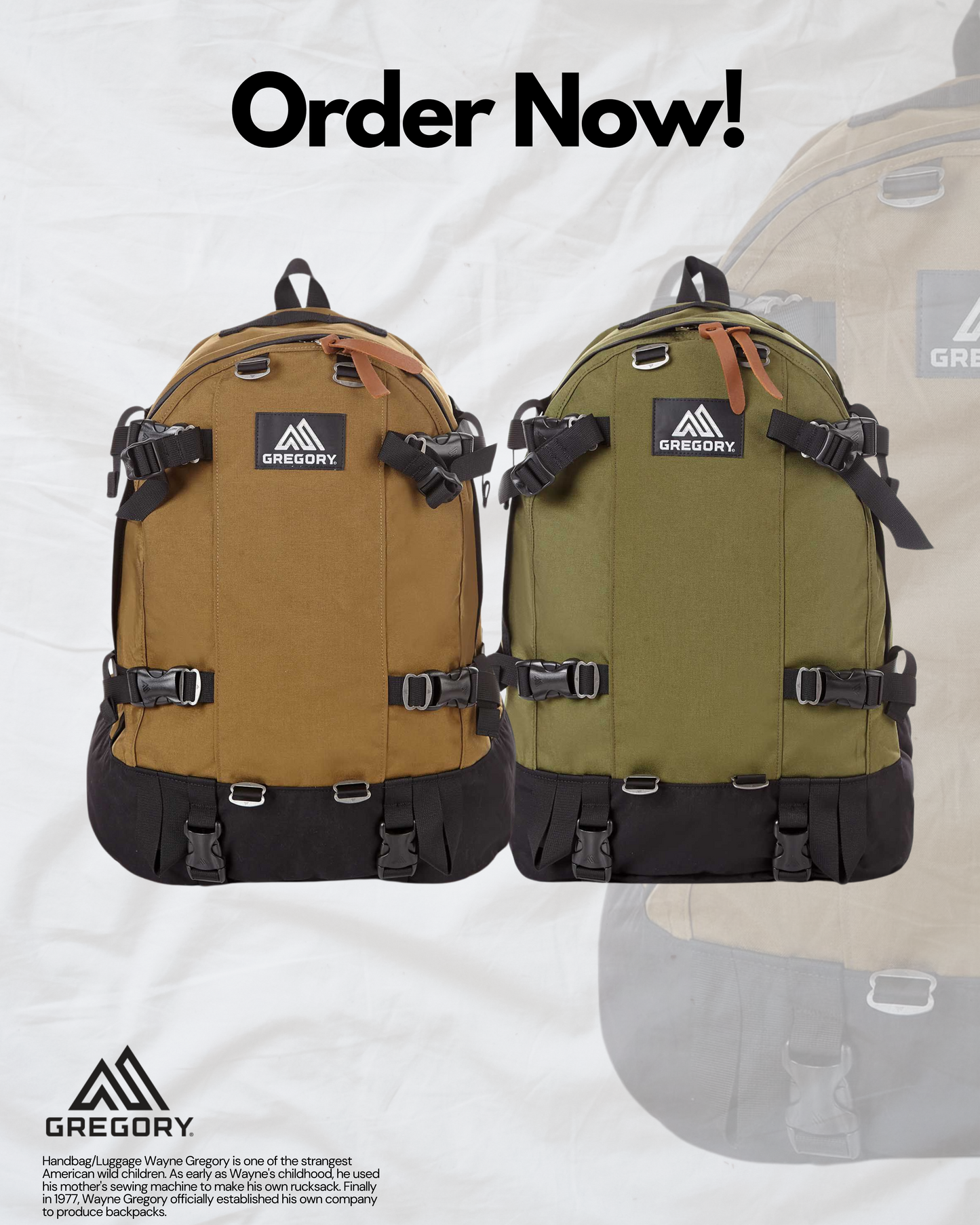 GREGORY 33L KHAKI / BROWN