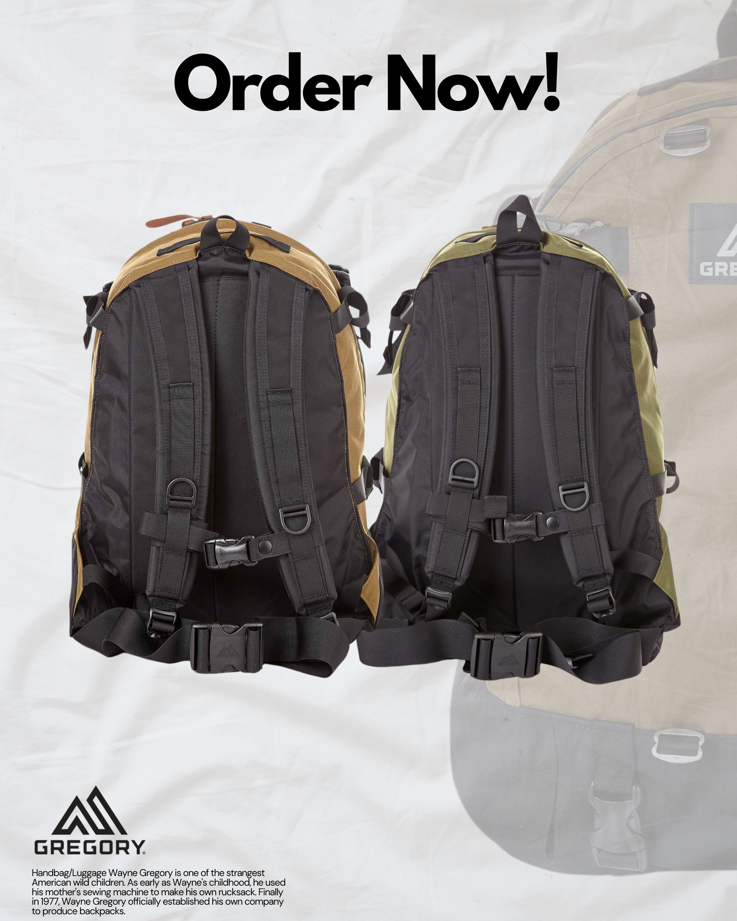 GREGORY 33L KHAKI / BROWN
