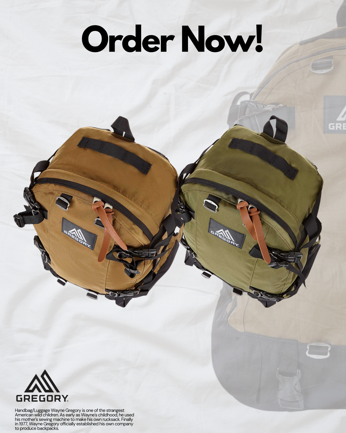 GREGORY 33L KHAKI / BROWN