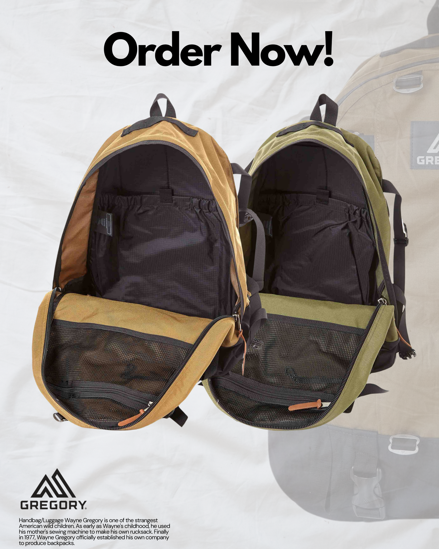 GREGORY 33L KHAKI / BROWN