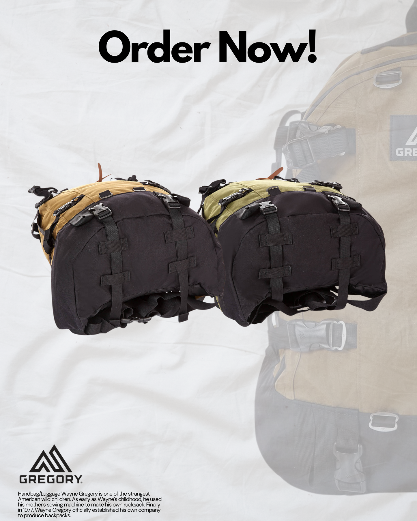 GREGORY 33L KHAKI / BROWN