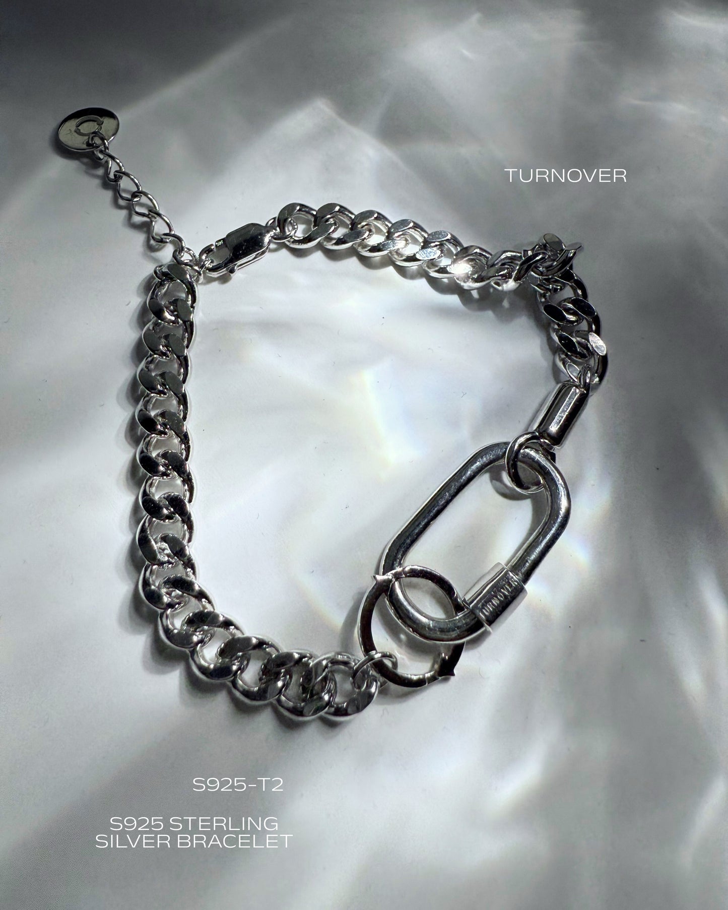 TURNOVER S925 STERLING SILVER BRACELET "S925 銀手鏈" (S925-T2)