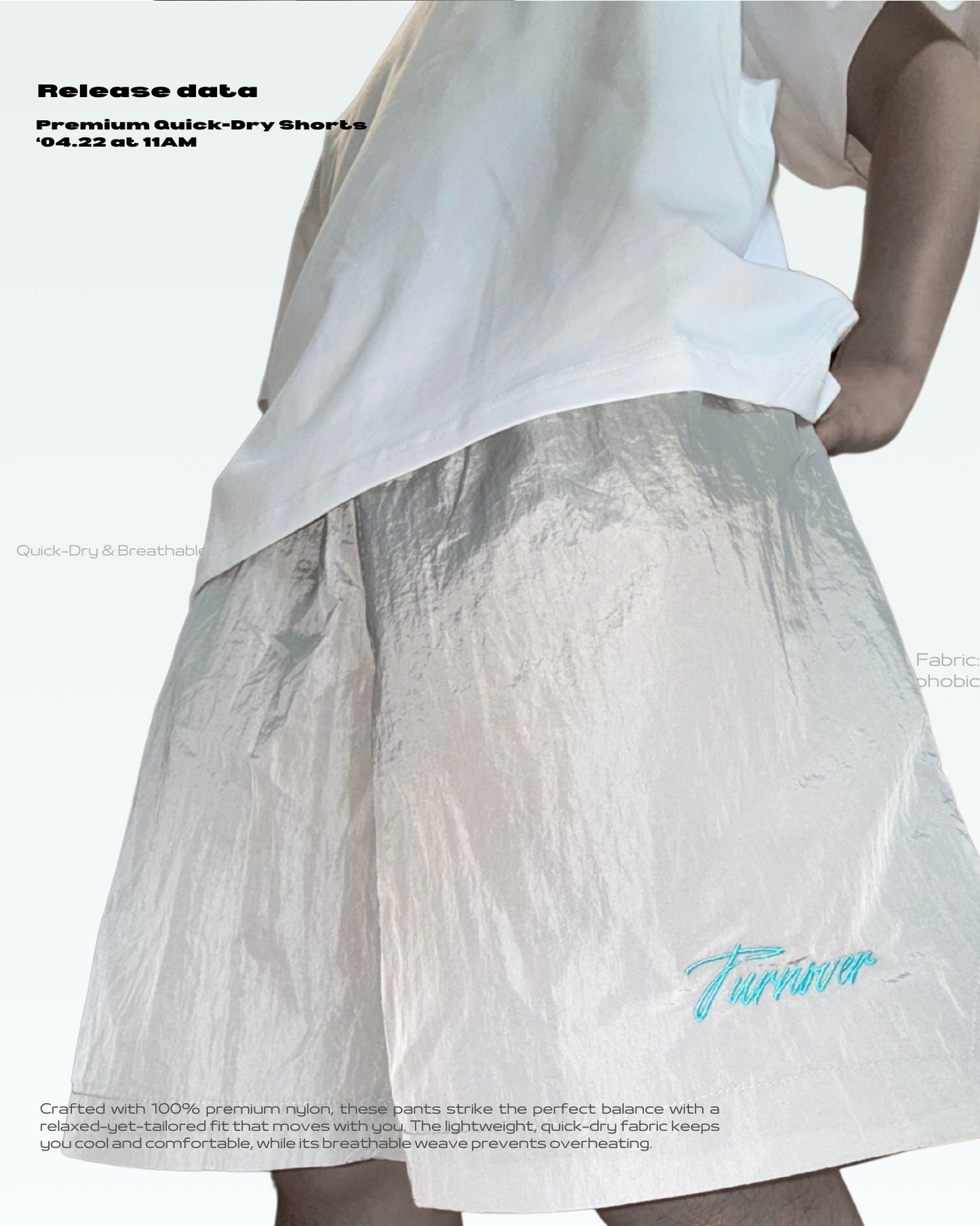 TURNOVER 2025SS Premium Quick-Dry Shorts “25SS-S3 質感速乾短褲"