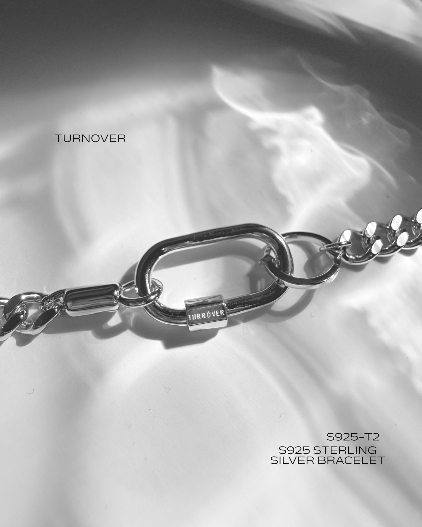 TURNOVER S925 STERLING SILVER BRACELET "S925 銀手鏈" (S925-T2)