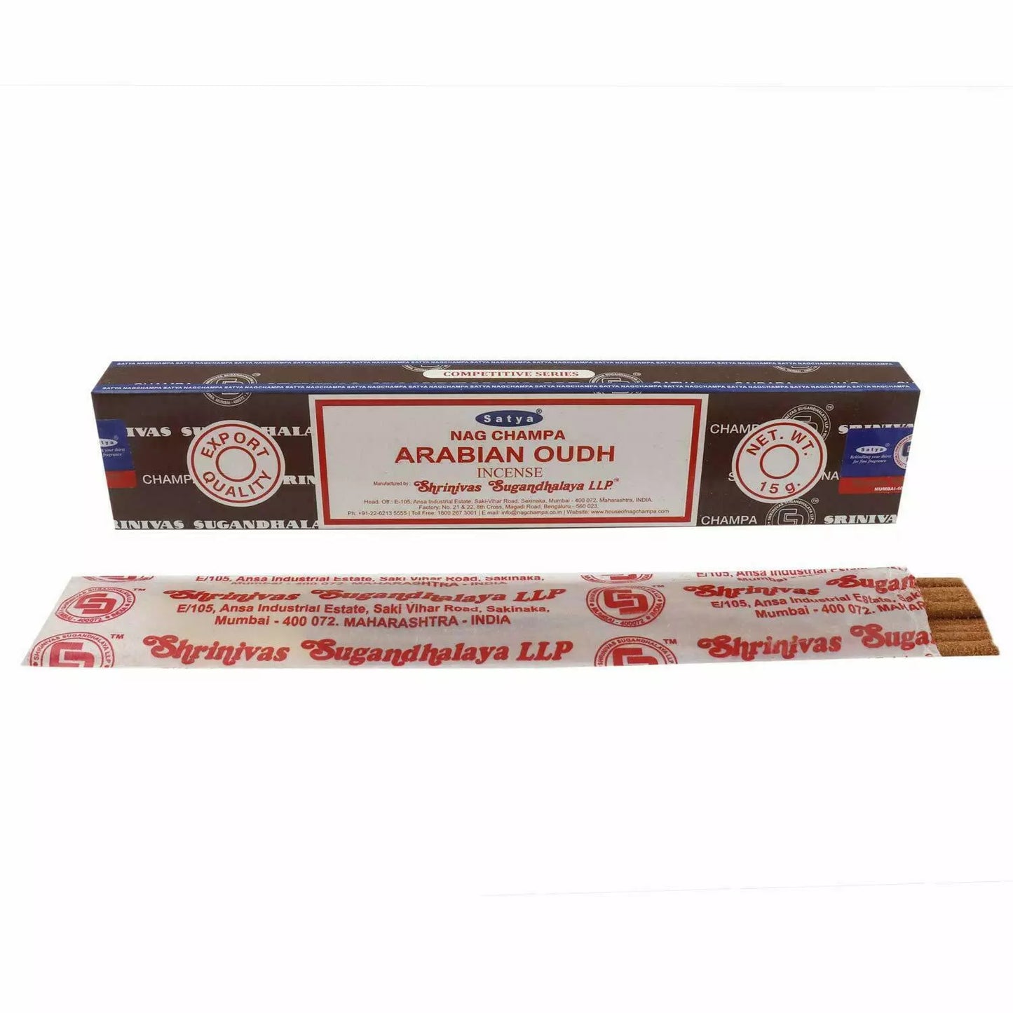 【全球最暢銷的線香】SATYA SAI BABA 賽巴巴 Nag Champa 阿拉伯沉香 印度 線香 (15g)