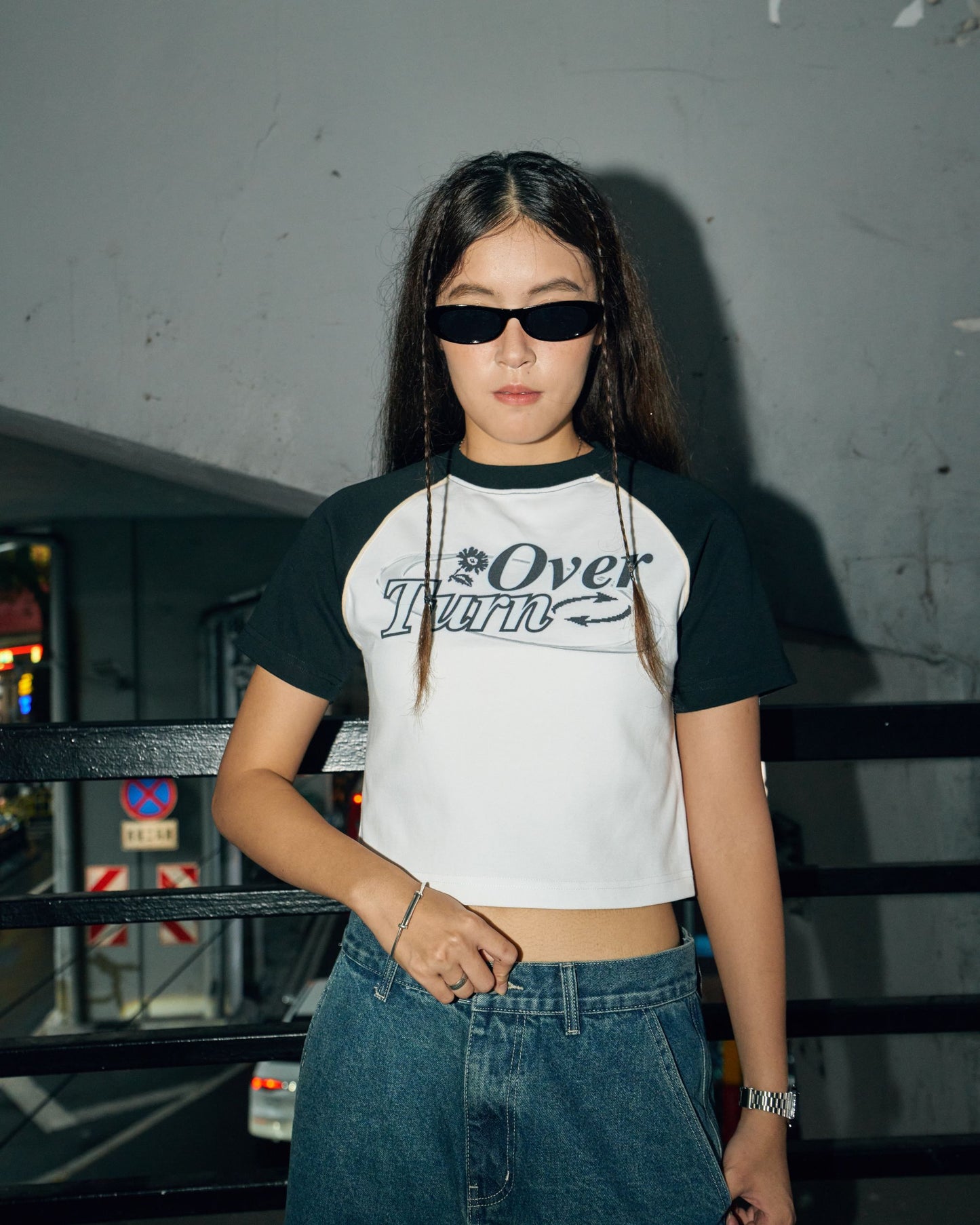 TURNOVER SUMMER TOP / BLACK