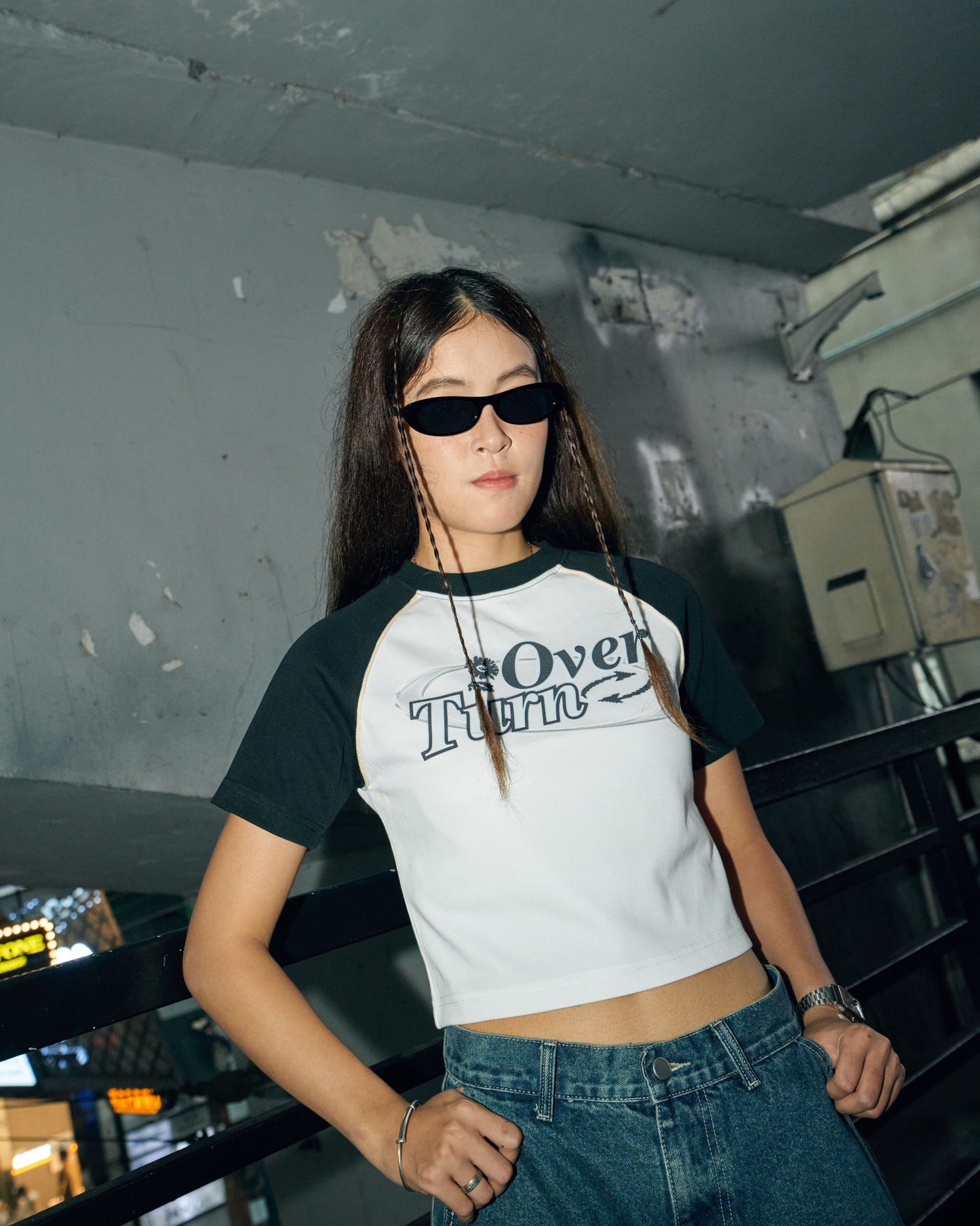 TURNOVER SUMMER TOP / BLACK