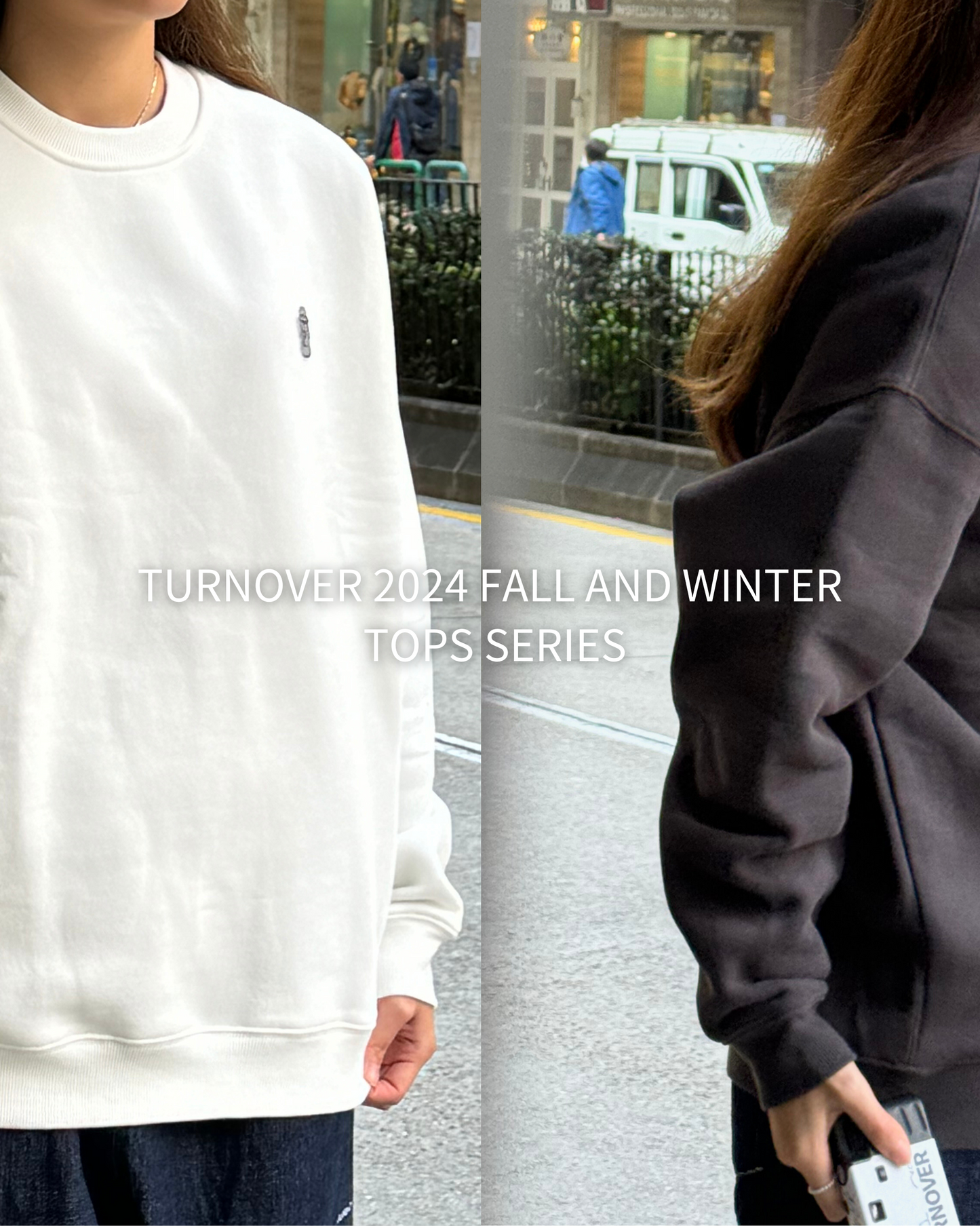 TURNOVER INTERIOR FLEECE LONG SLEEVE