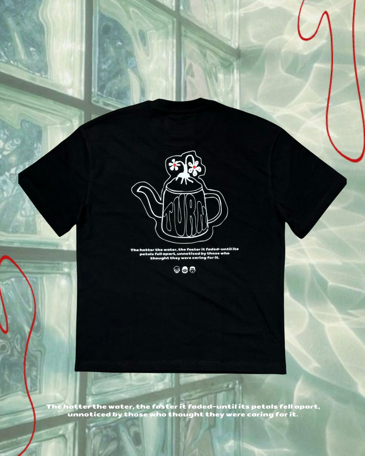 TURNOVER 2025SS 37°C Wilt TEE
“25SST24 燙傷的花TEE”