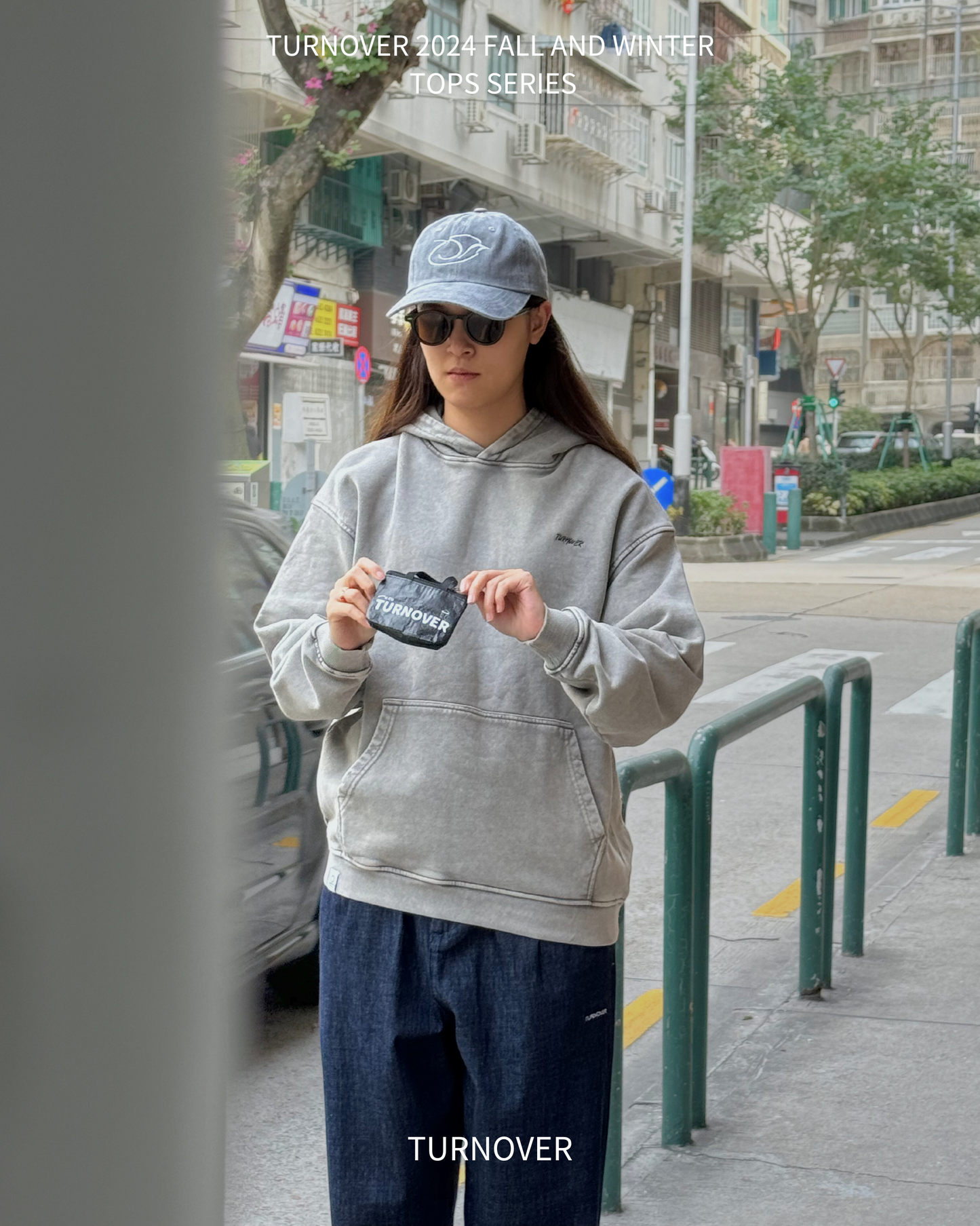 TURNOVER HEAVYWEIGHT WASHED HOODIE 重磅水洗衛衣
