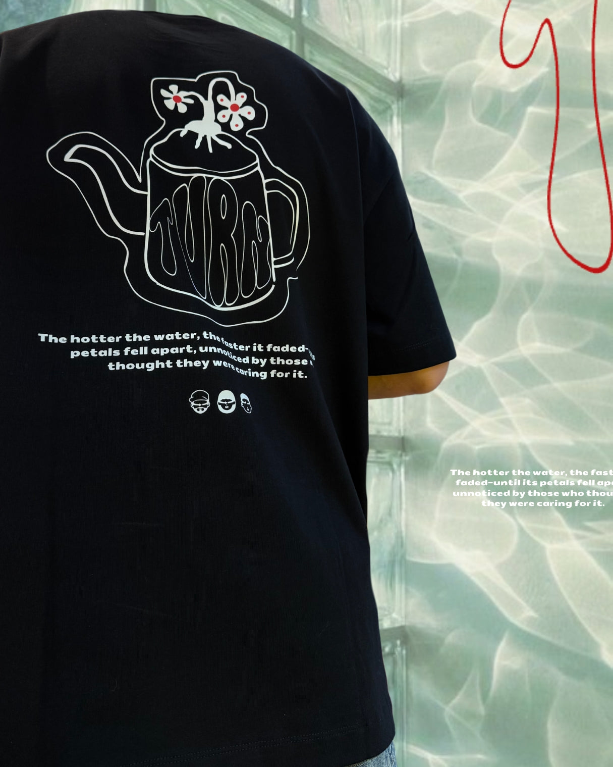 TURNOVER 2025SS 37°C Wilt TEE
“25SST24 燙傷的花TEE”