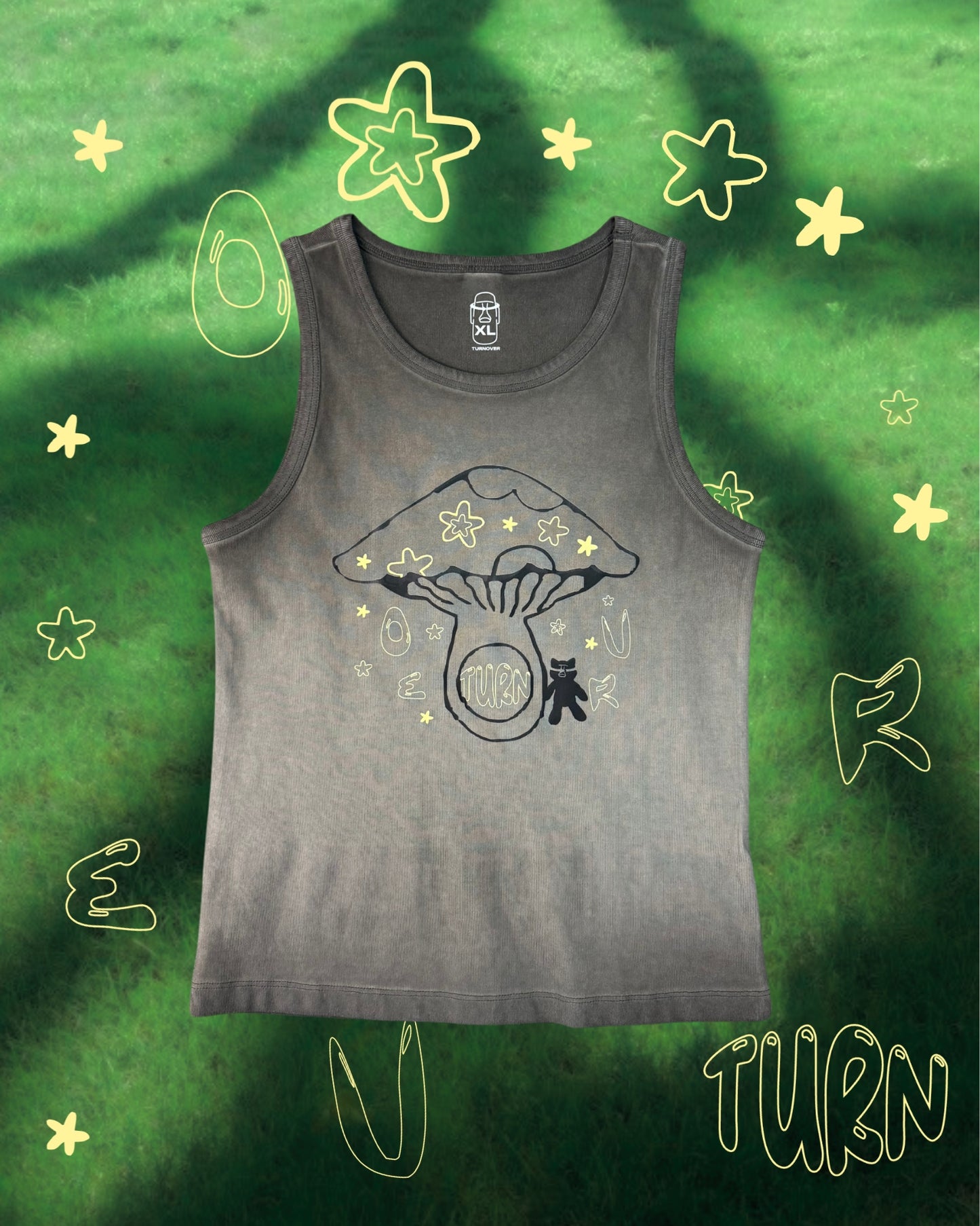 TURNOVER 2025SS Feli-shroom TOP
“25SSWV1 貓的星菇 小背心”