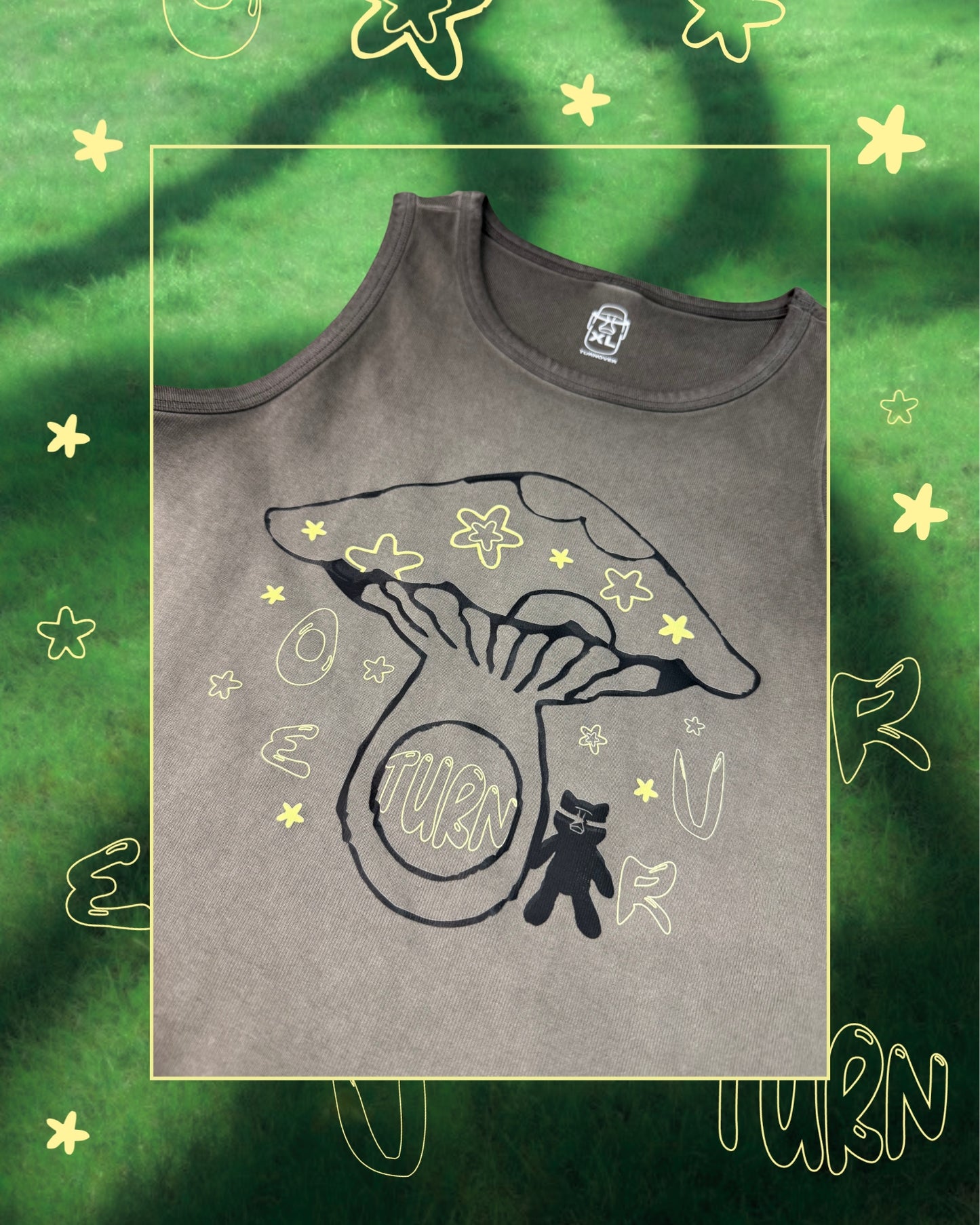 TURNOVER 2025SS Feli-shroom TOP
“25SSWV1 貓的星菇 小背心”