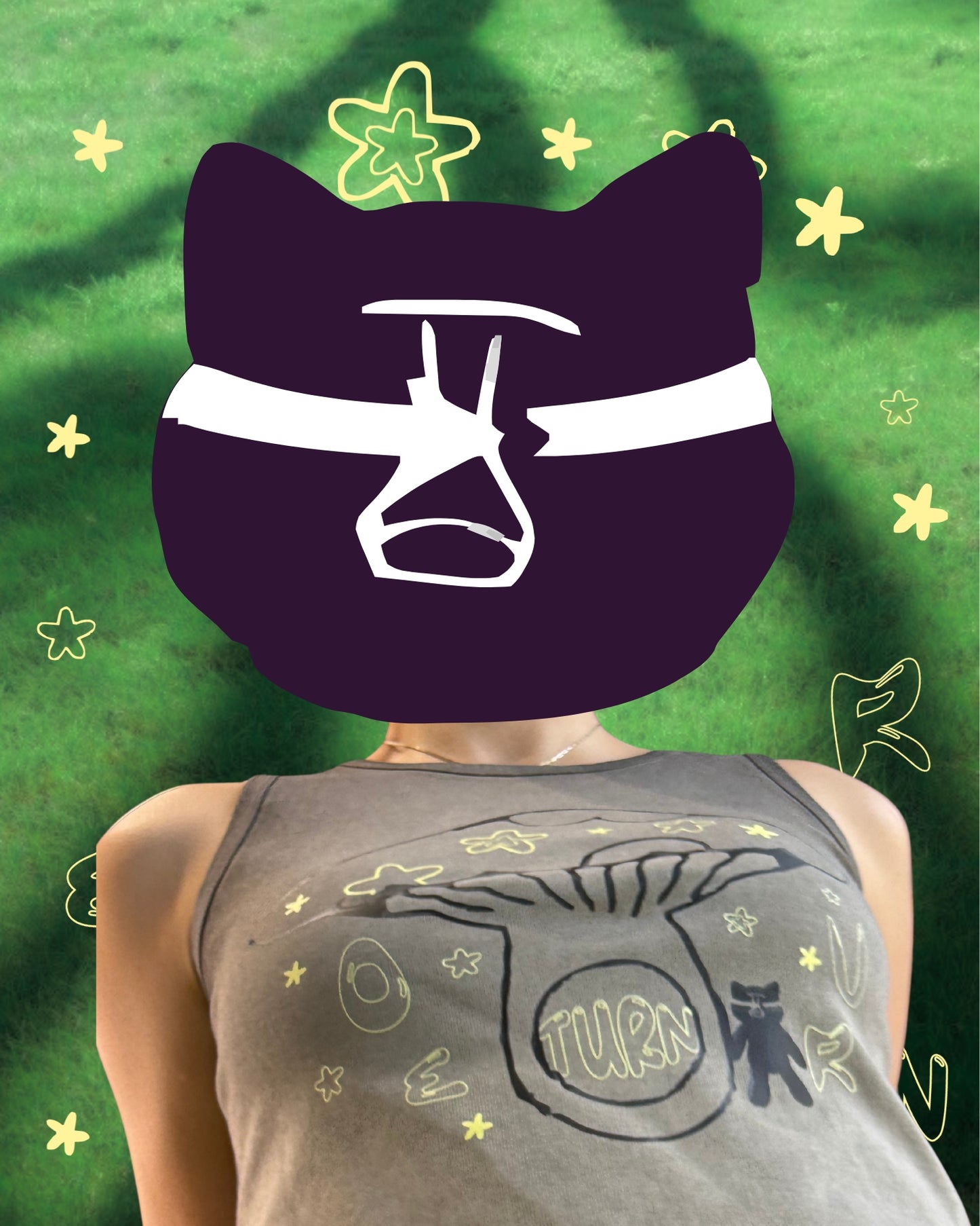 TURNOVER 2025SS Feli-shroom TOP
“25SSWV1 貓的星菇 小背心”
