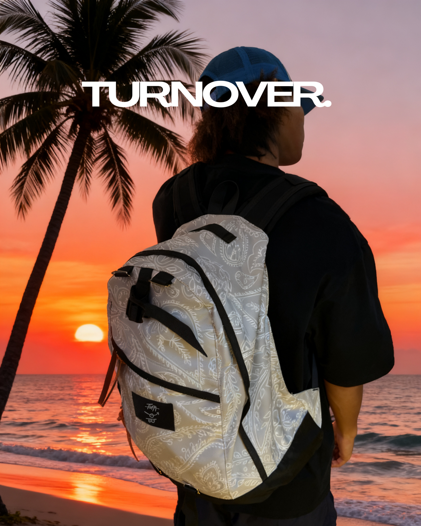 TURNOVER 2026AW Nomad Droplet “26AW-AS2 腰果游牧水滴書包” 灰色