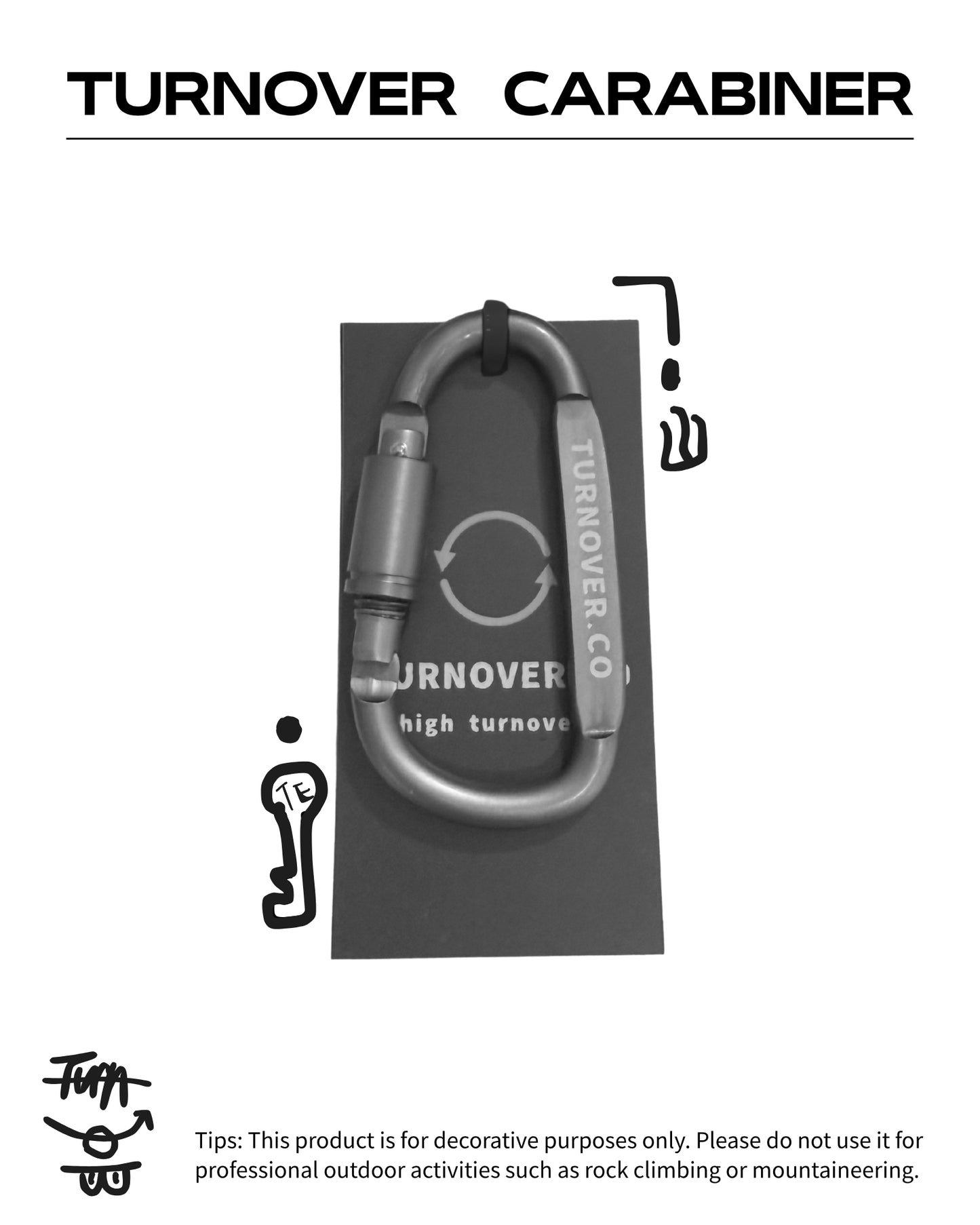 TURNOVER CARABINER 登山扣