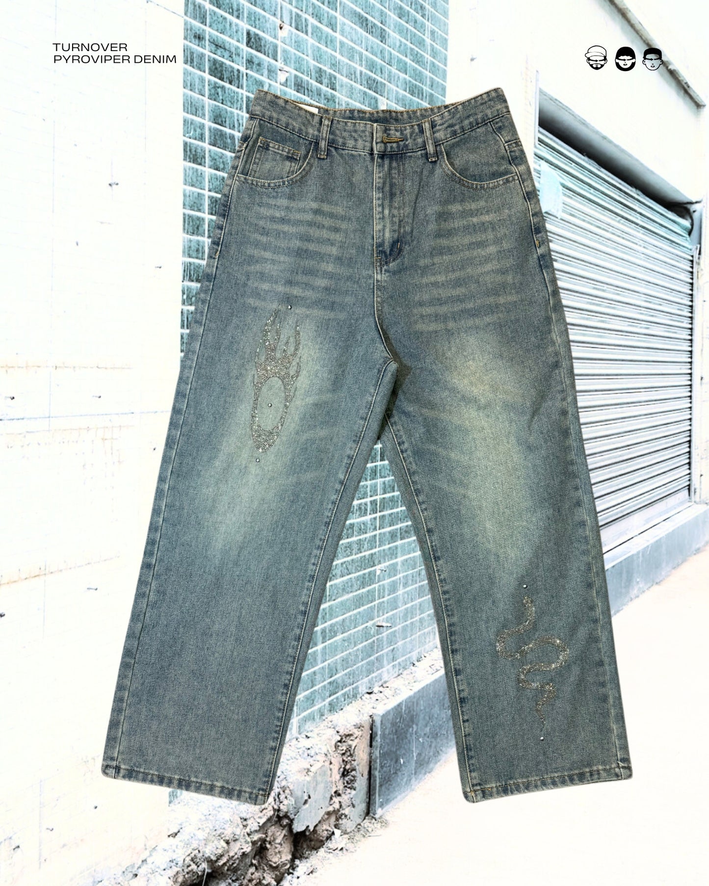 TURNOVER 2025S PYROVIPER Jeans
“25SS-LS6 火瞳蛇蹤牛仔褲 ”