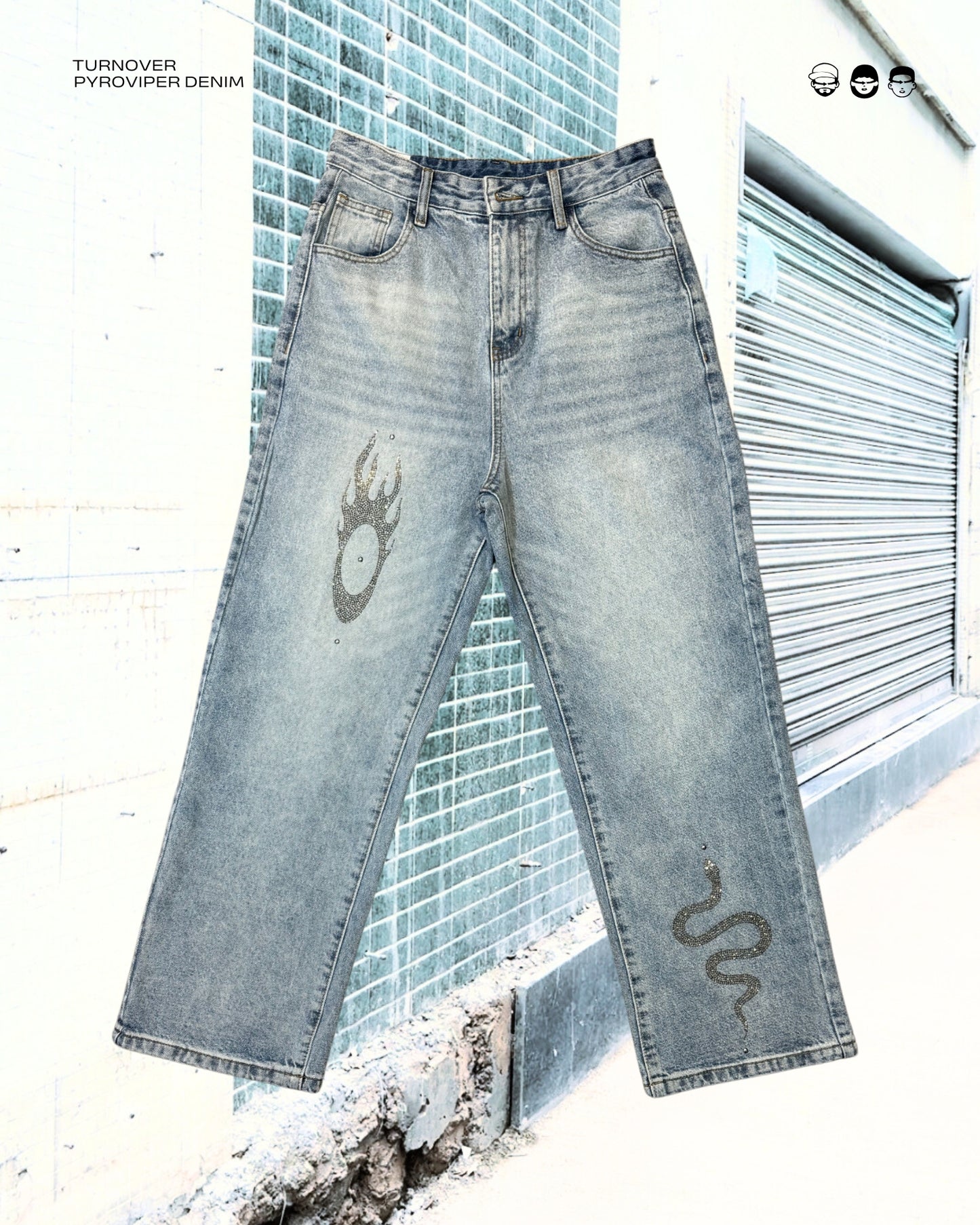 TURNOVER 2025S PYROVIPER Jeans
“25SS-LS6 火瞳蛇蹤牛仔褲 ”