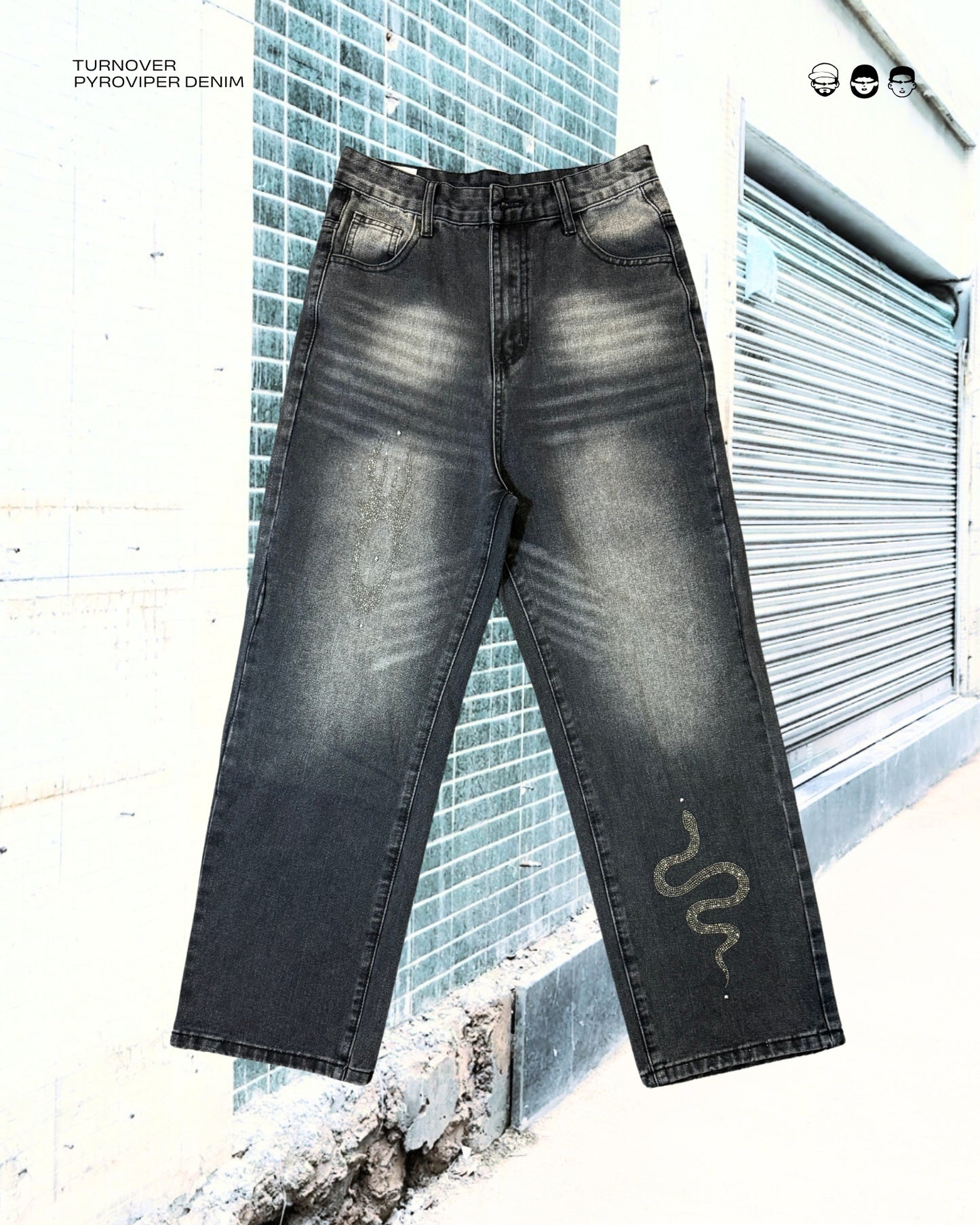 TURNOVER 2025S PYROVIPER Jeans
“25SS-LS6 火瞳蛇蹤牛仔褲 ”