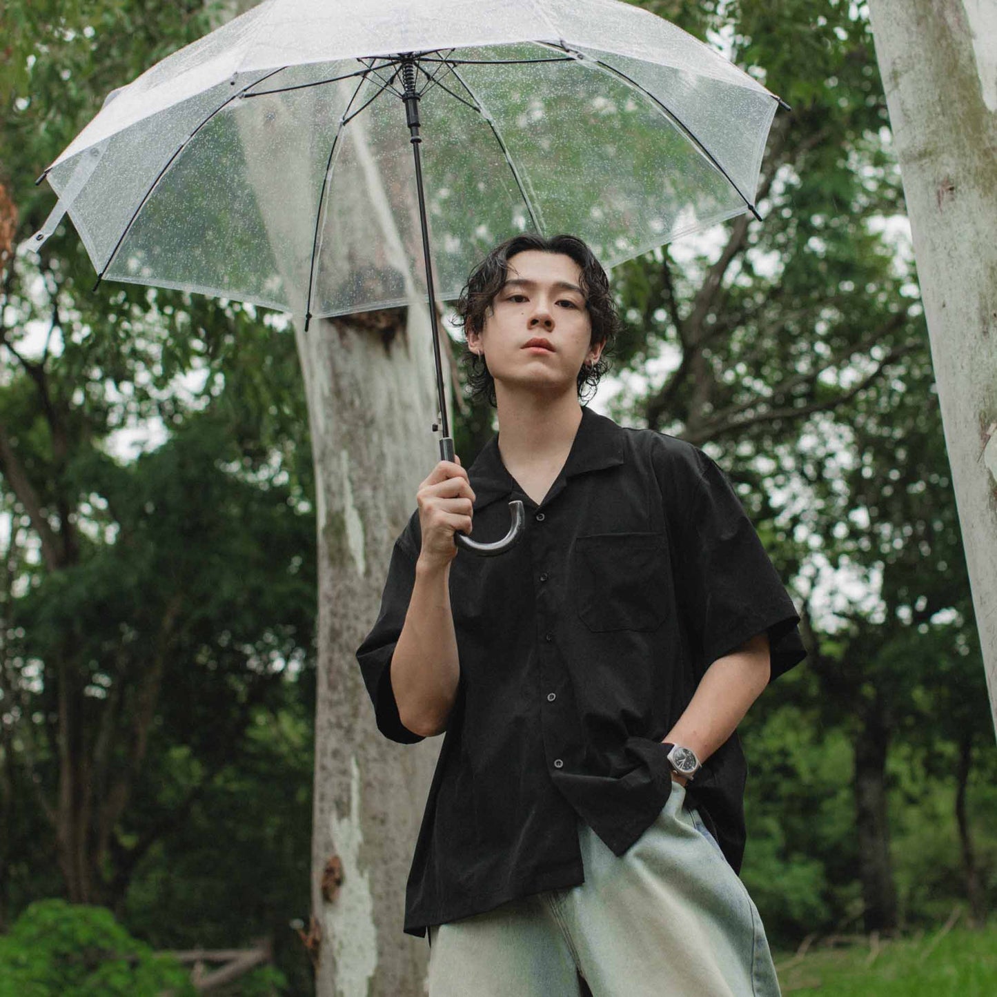 QUEST AIR SHIRT 涼感 拼接 短袖襯衫