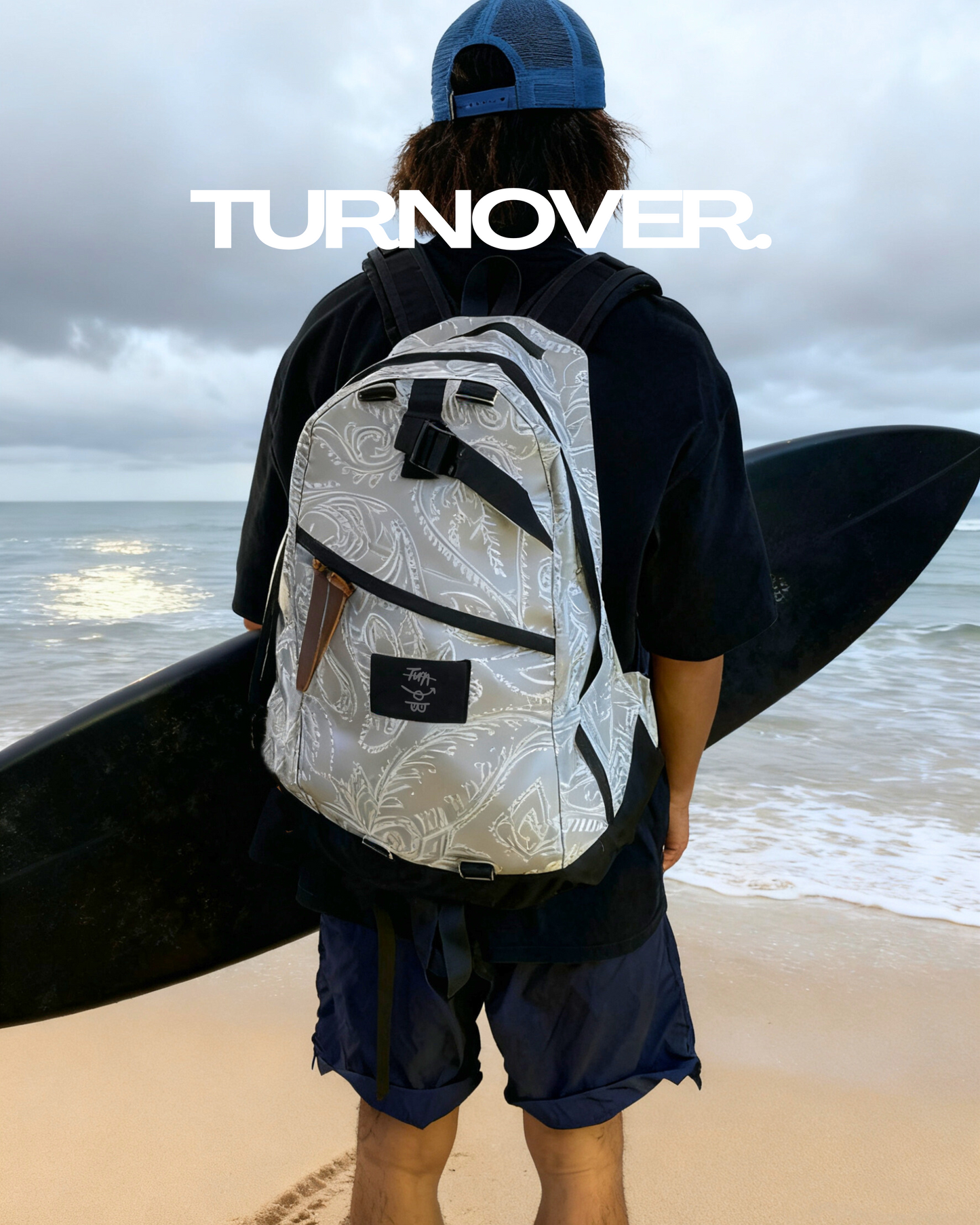 TURNOVER 2026AW Nomad Droplet “26AW-AS2 腰果游牧水滴書包” 灰色