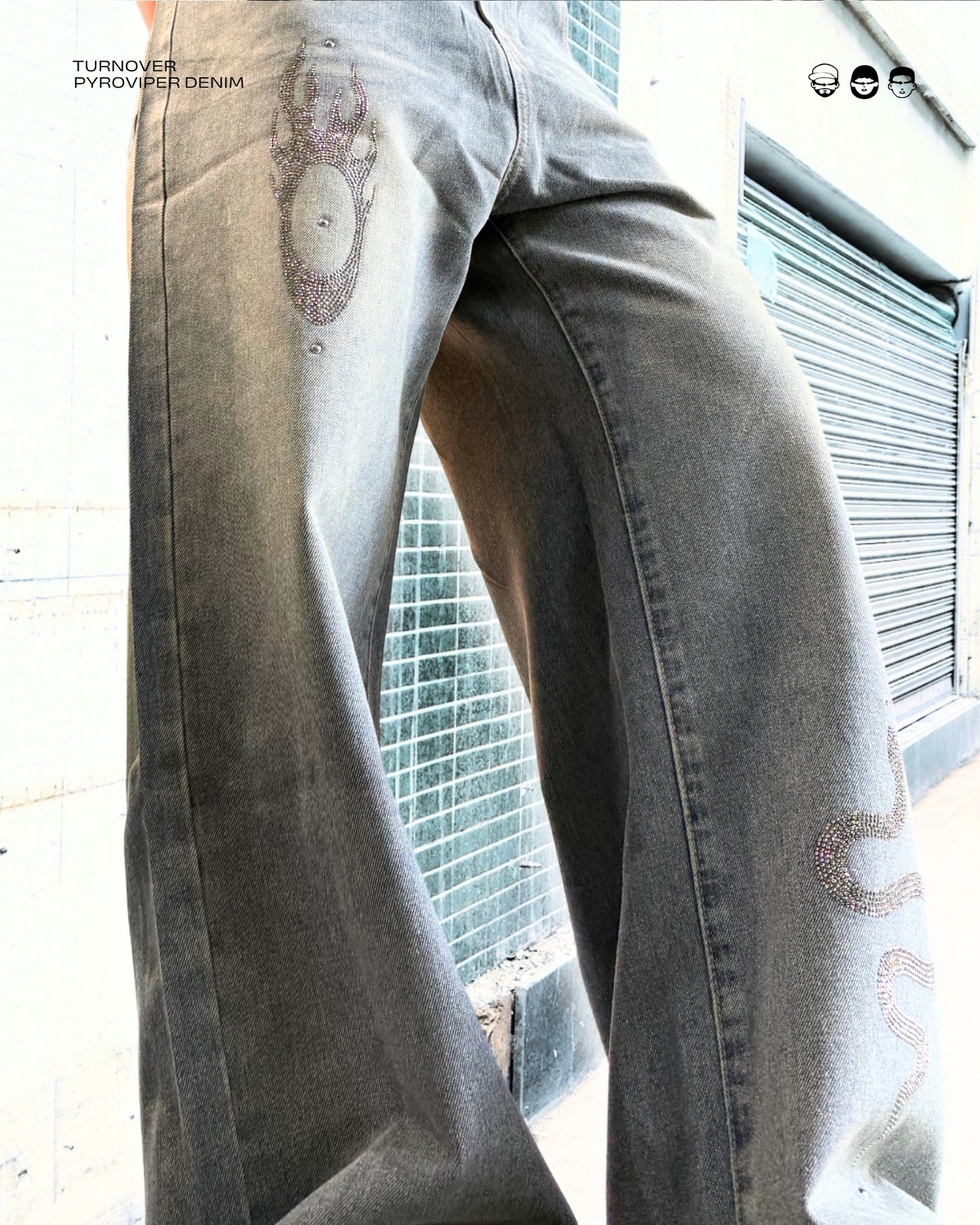 TURNOVER 2025S PYROVIPER Jeans
“25SS-LS6 火瞳蛇蹤牛仔褲 ”