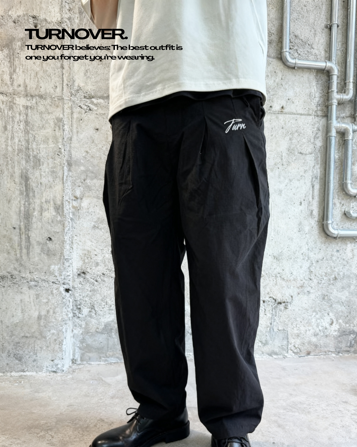 TURNOVER 2026AW Ink Flow Trousers
“26AW-LP5墨間行”