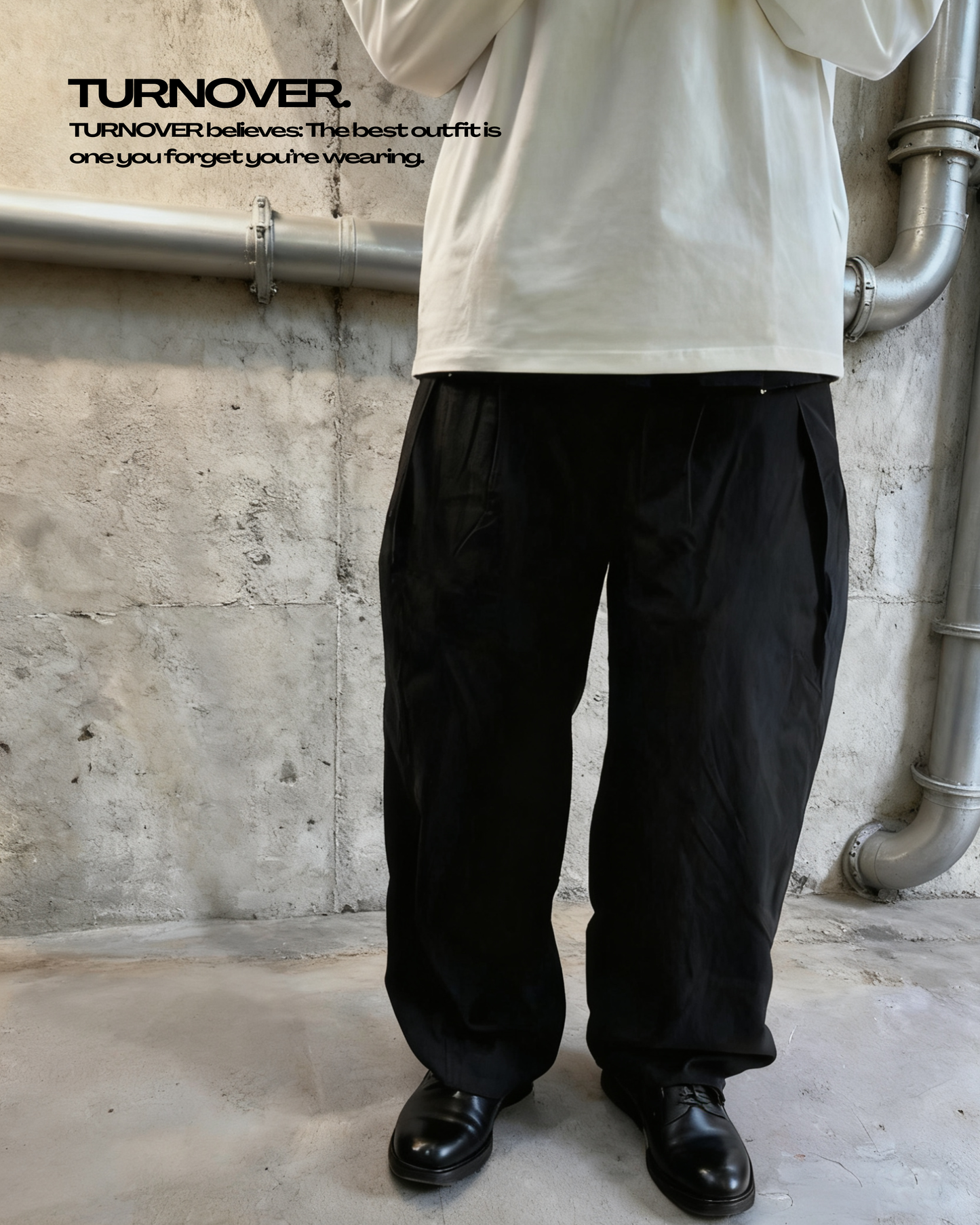 TURNOVER 2026AW Ink Flow Trousers
“26AW-LP5墨間行”