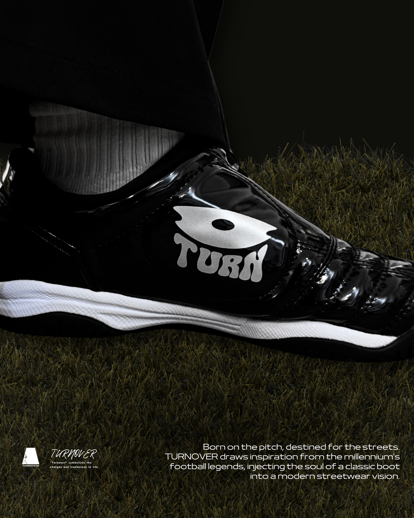 TURNOVER T90 DARK KNIGHT 足球鞋