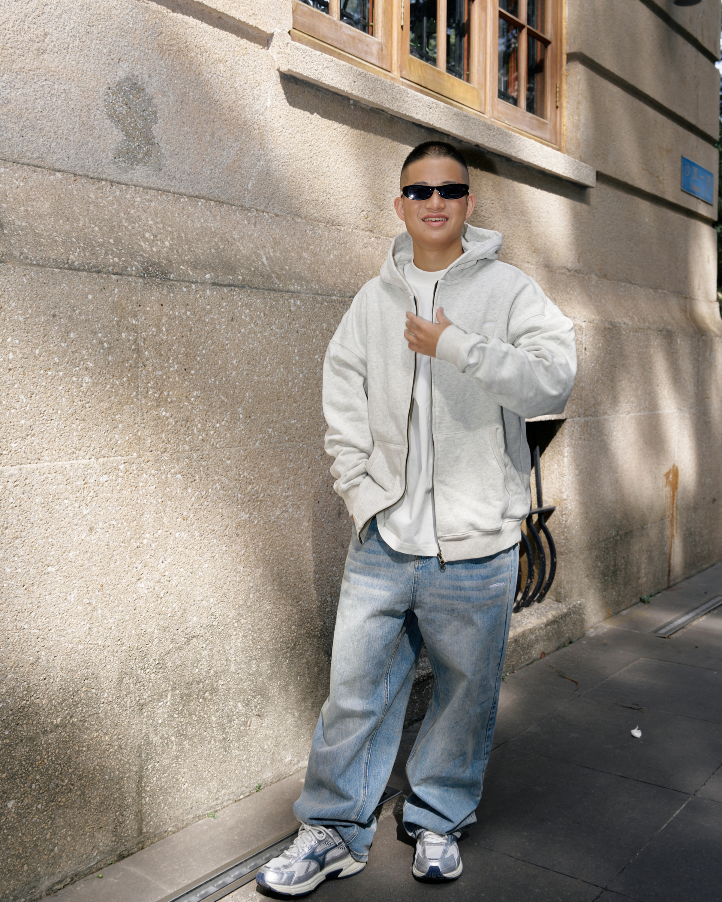 TURNOVER HEAVYWEIGHT DOUBLE ZIP JACKET