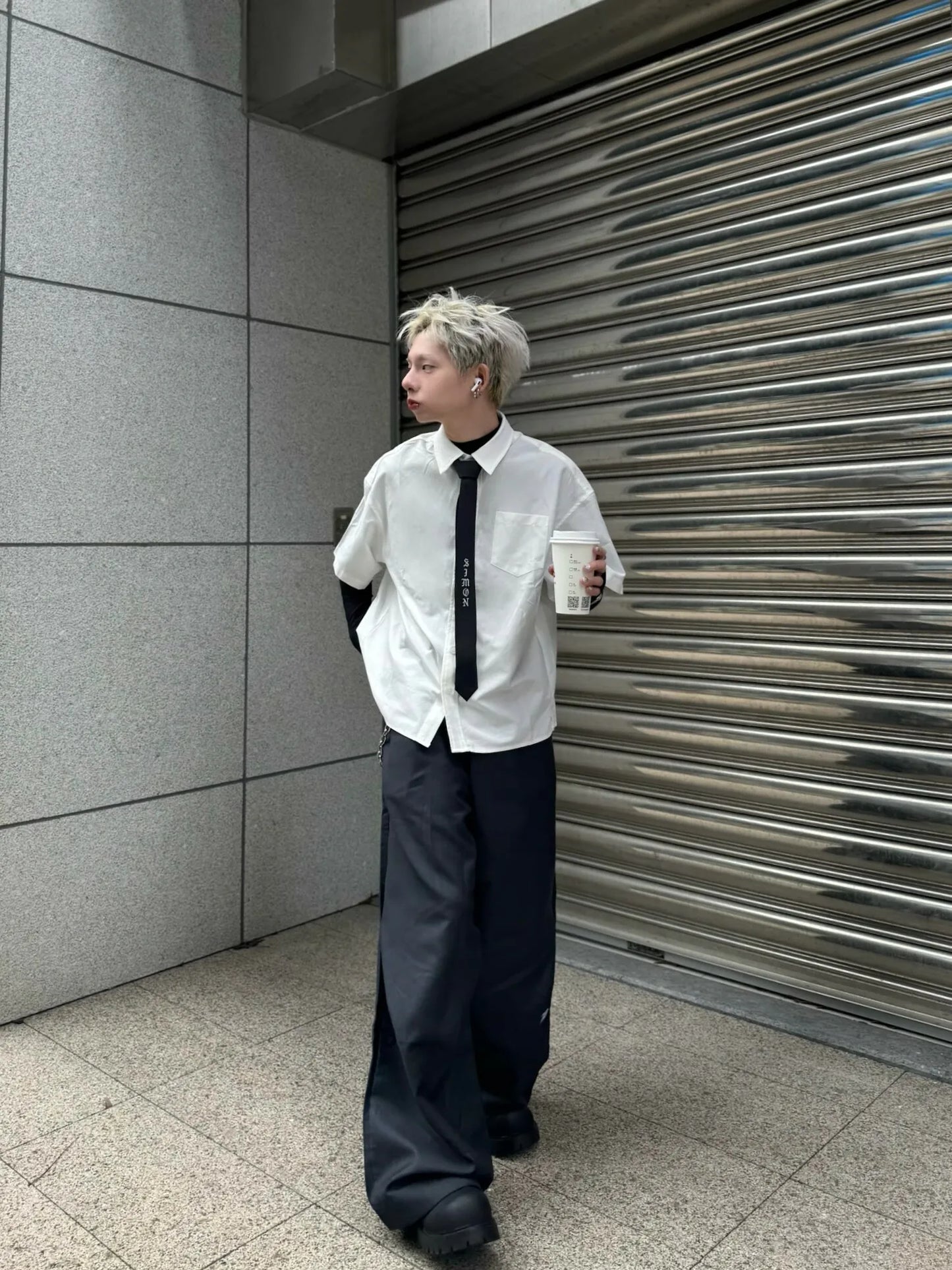 SIMON MADE TS-2509 日常生活 BOXY 牛津 短袖 襯衫